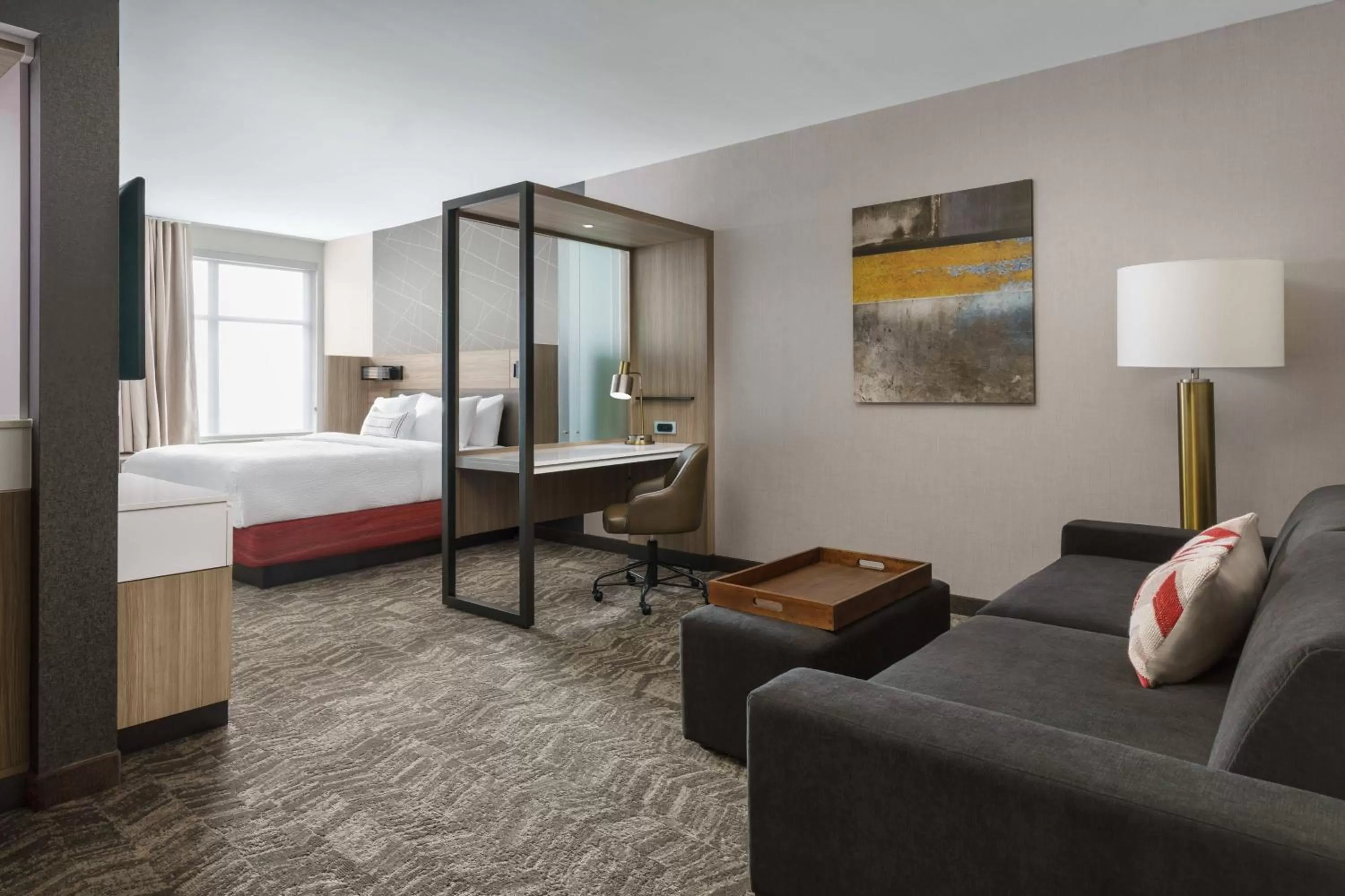 Bedroom, Bed in SpringHill Suites by Marriott Philadelphia West Chester/Exton