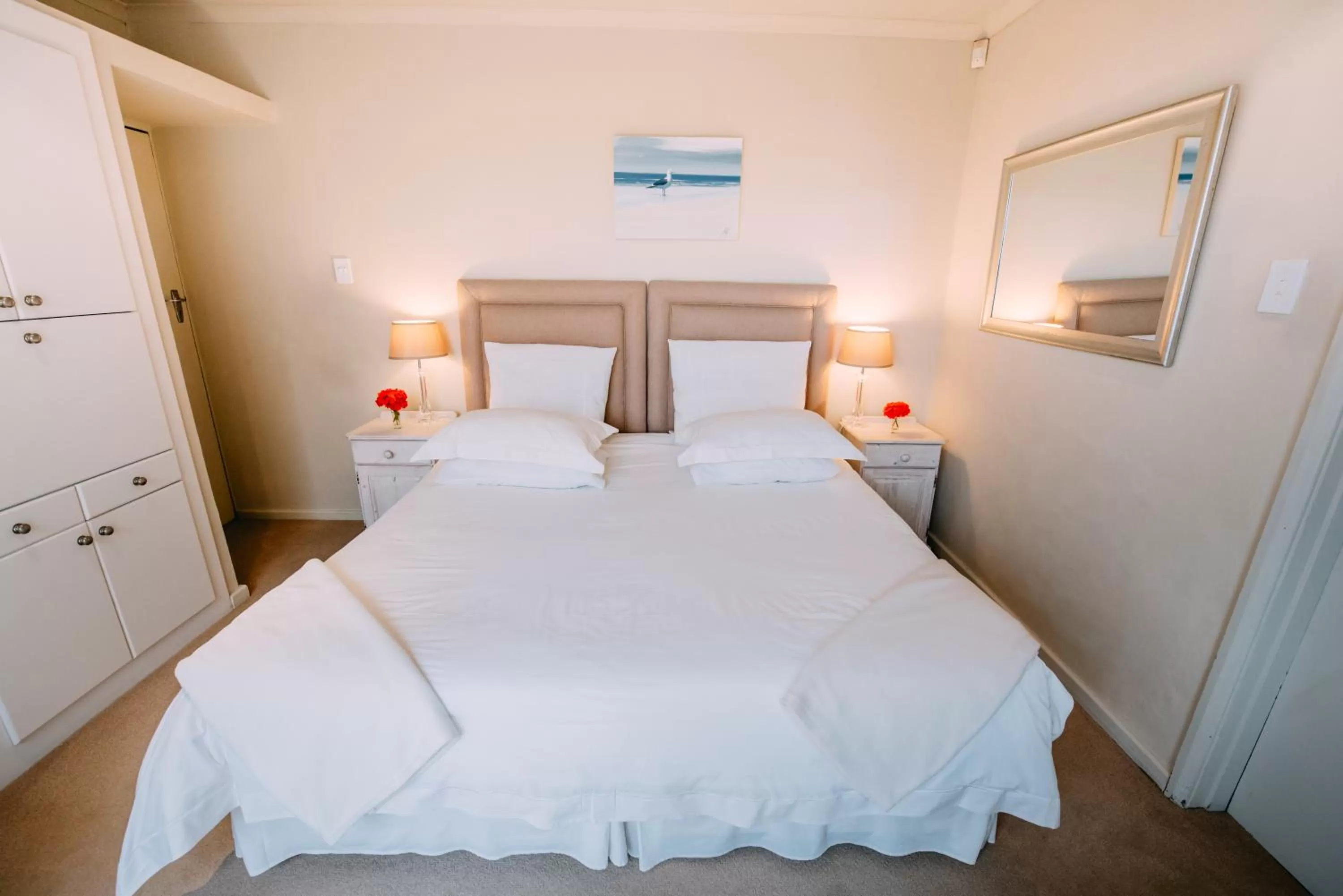 Decorative detail, Bed in Dolphins' Playground Beachfront B&B