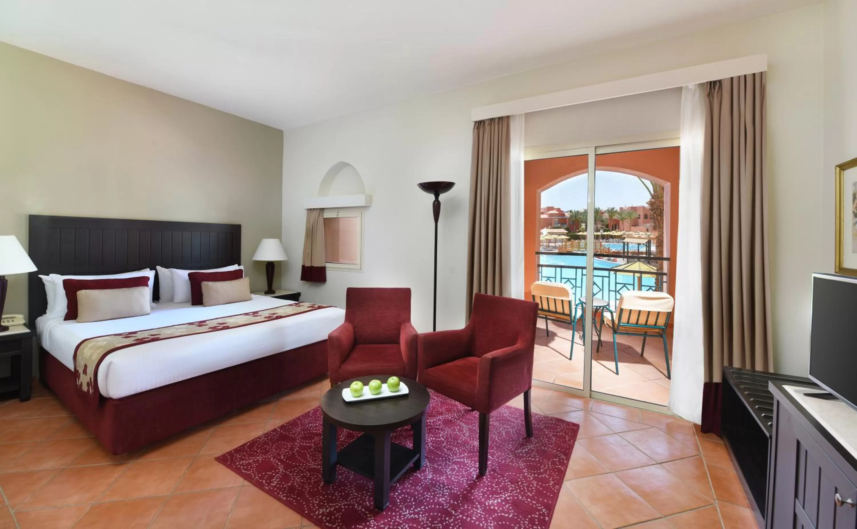 Superior Double Room with Pool View - single occupancy in Magic World Sharm - Club by Jaz