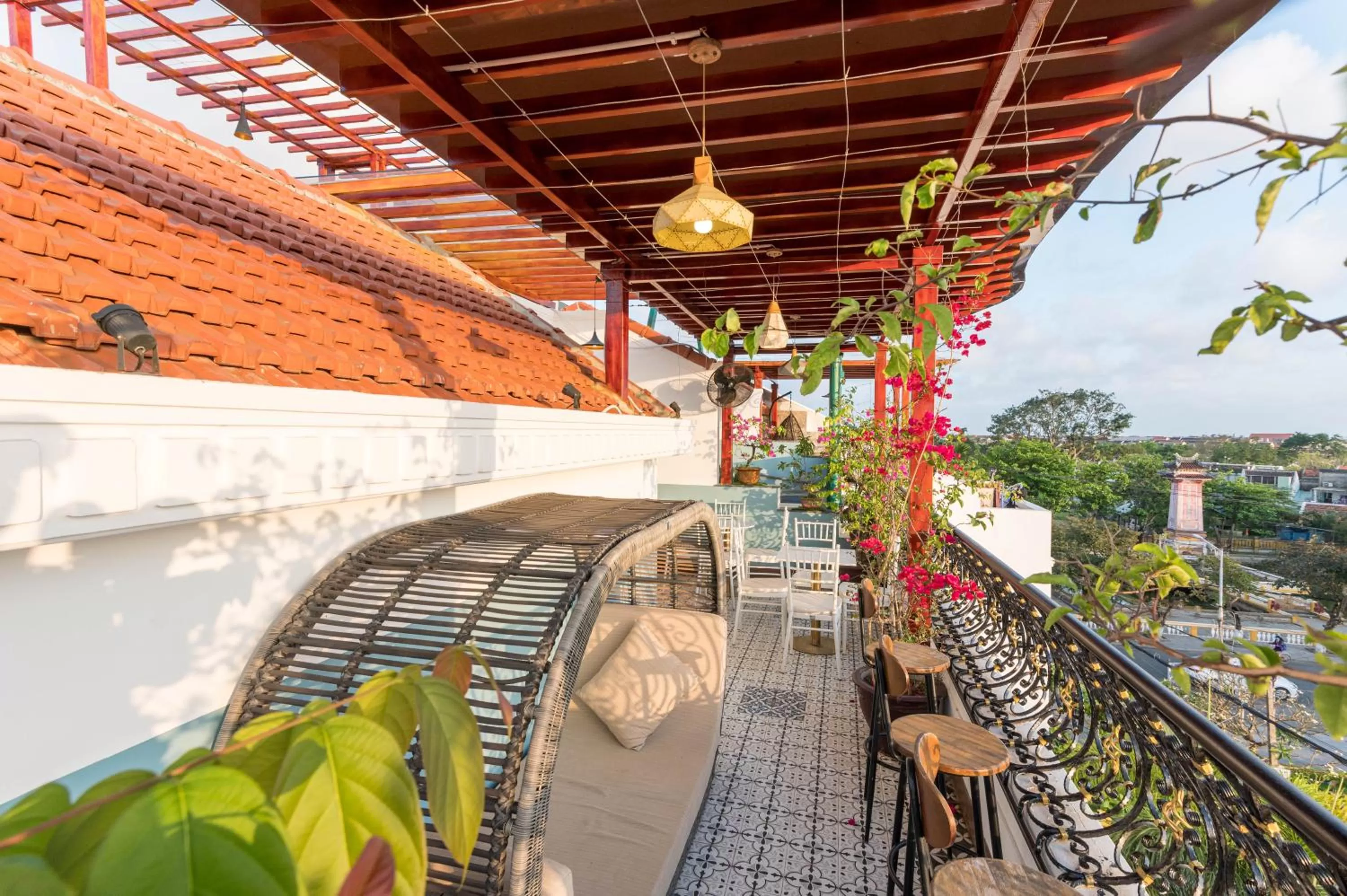 Balcony/Terrace in Hoang Trinh Hotel