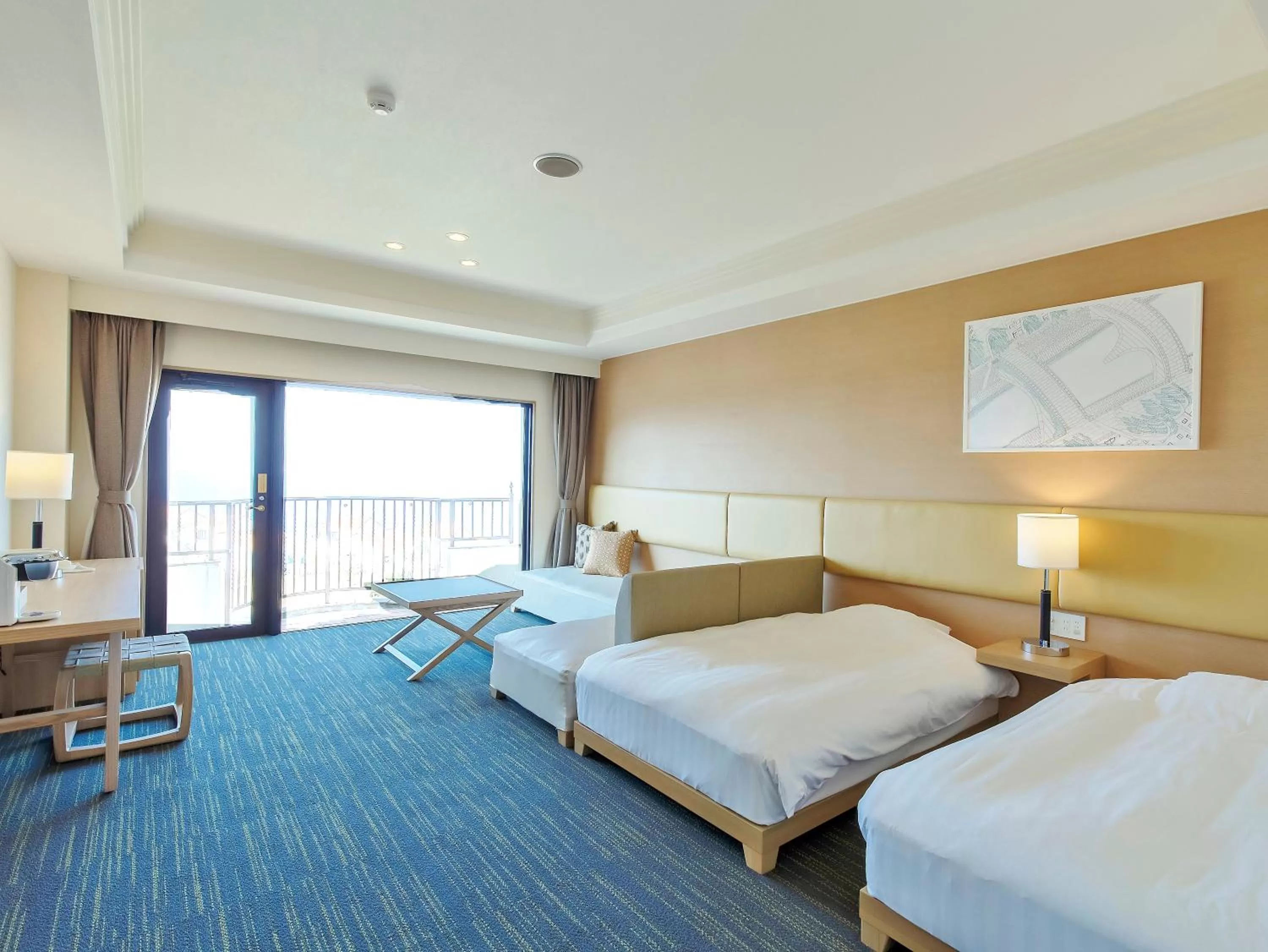 Photo of the whole room, Bed in i + Land Nagasaki