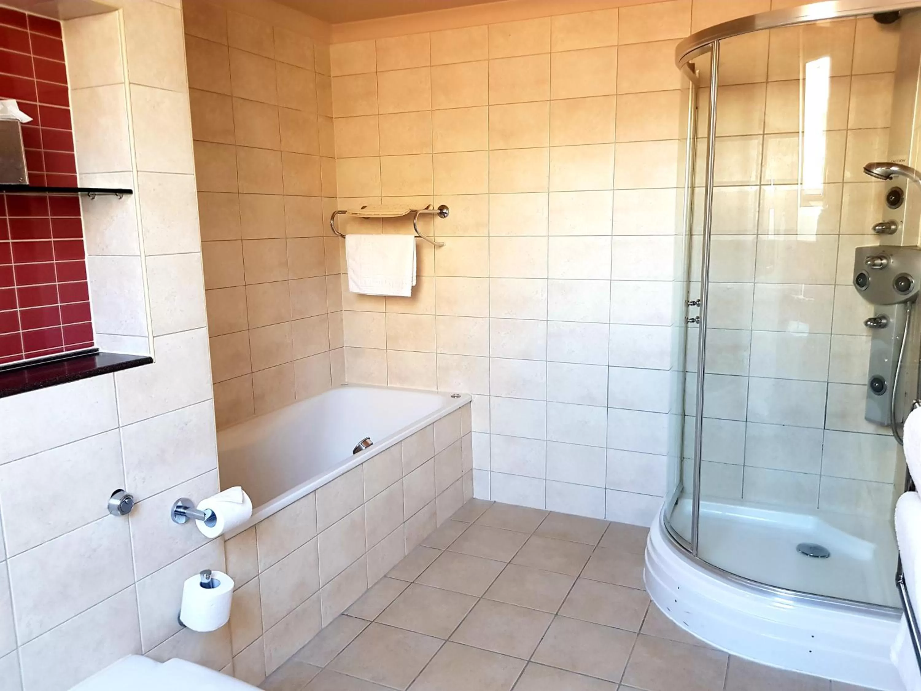 Bathroom in Redworth Hall Hotel- Part of the Cairn Collection