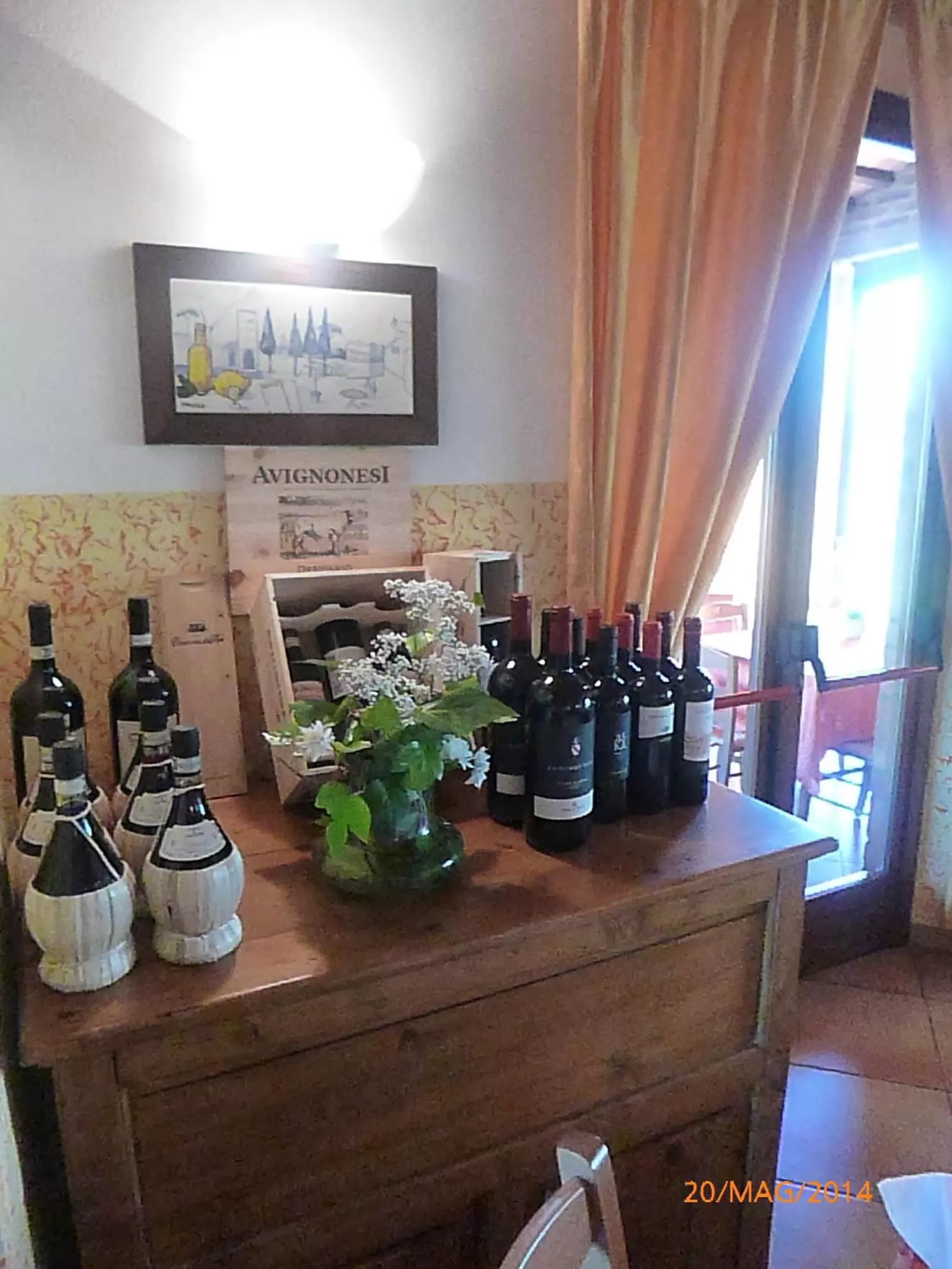 Decorative detail in Albergo La Foresteria