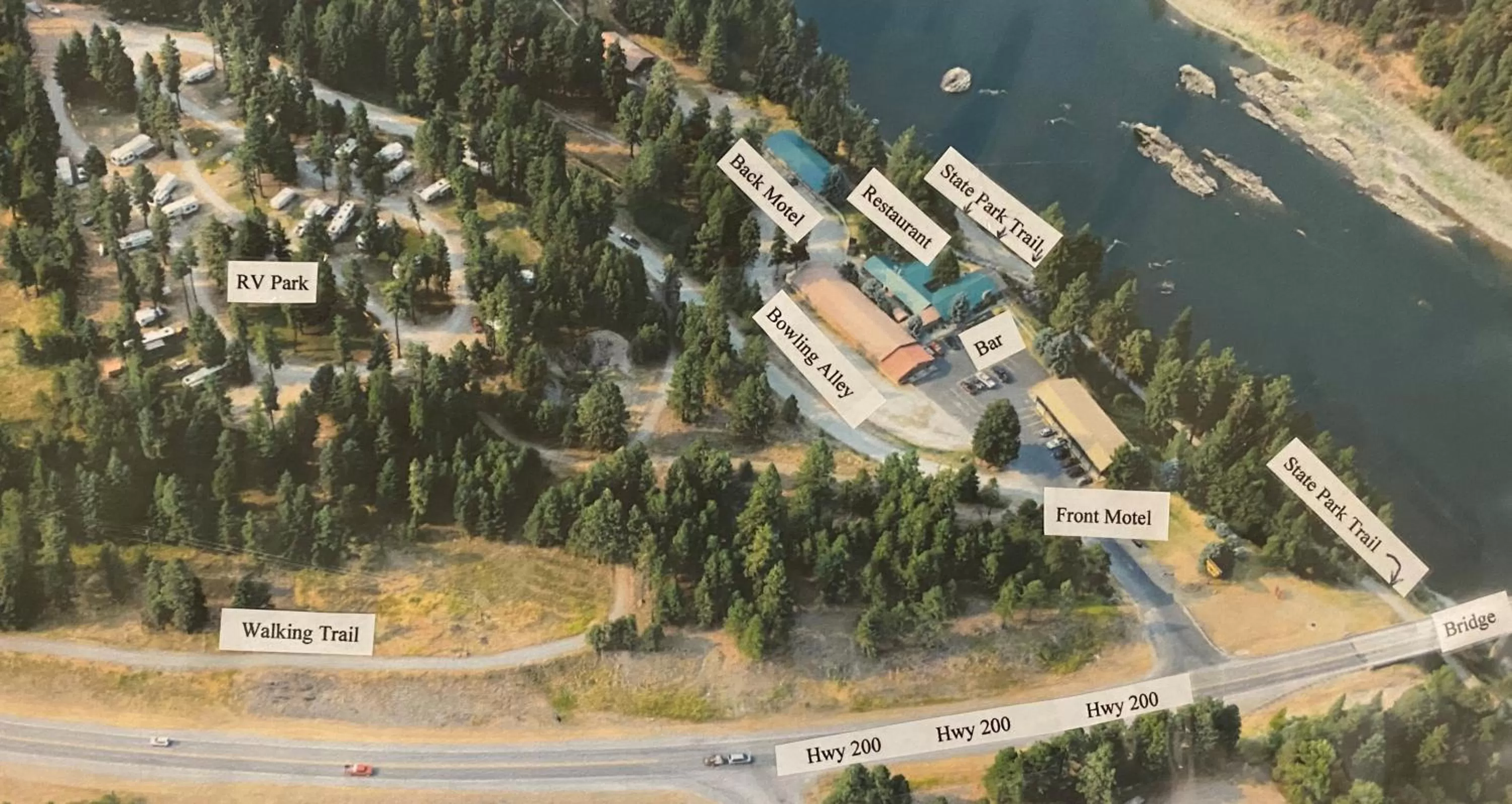 Bird's eye view in Rimrock Lodge LLC