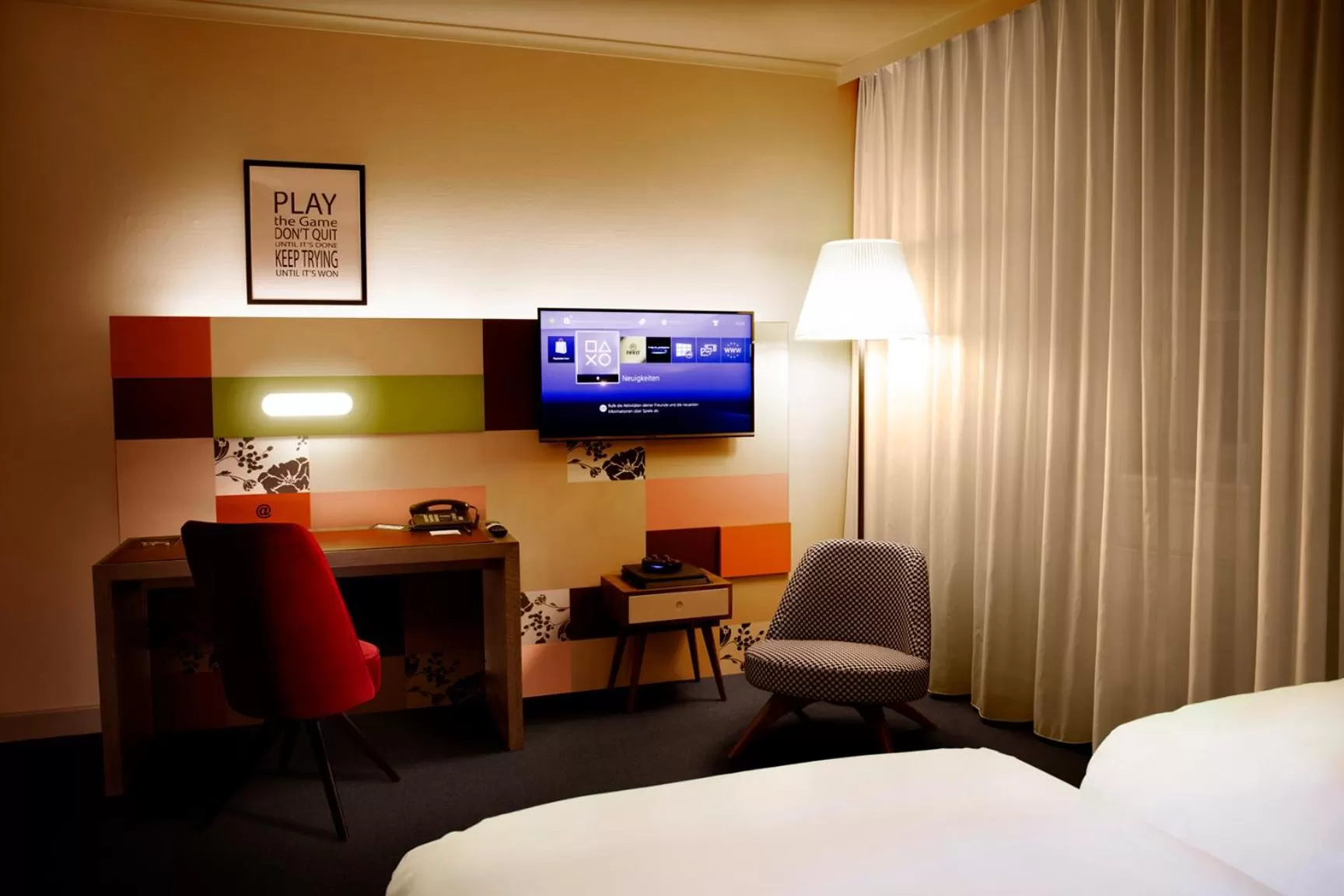 Bed in pentahotel Reading