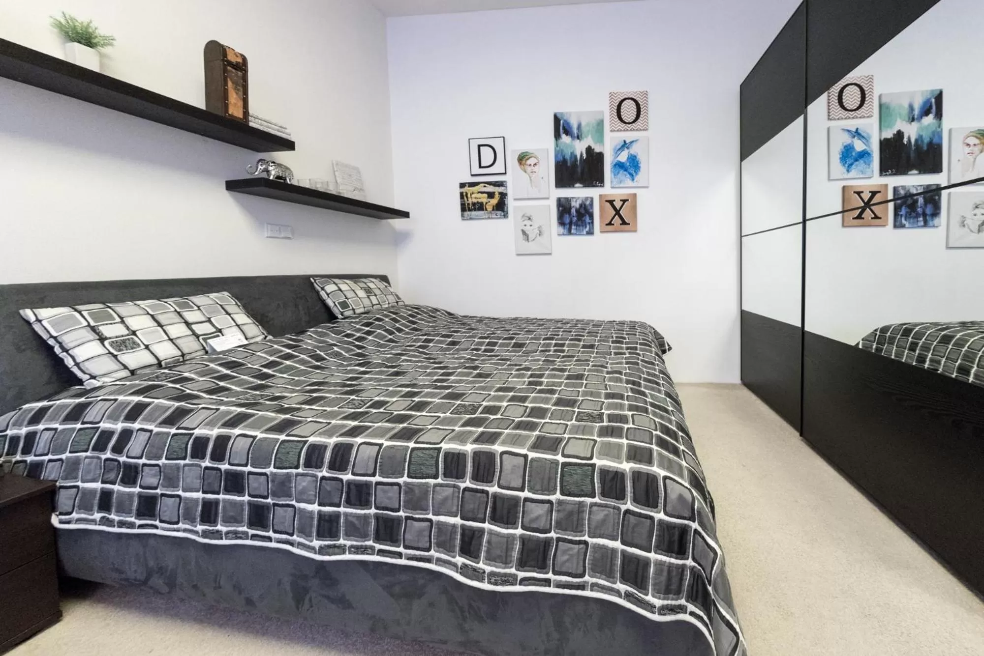 Bedroom, Bed in Hotel Plzeň