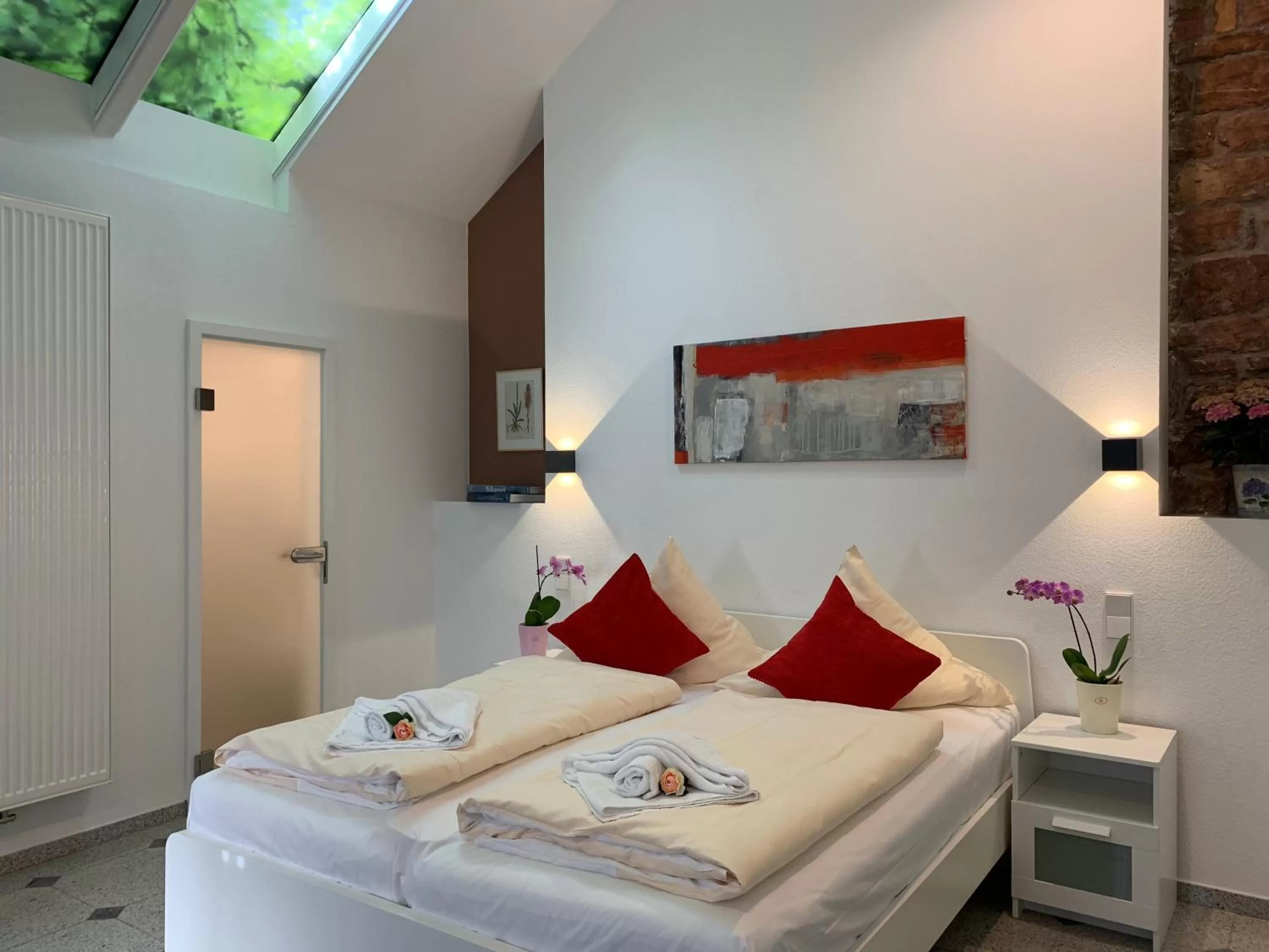 Bed in Hotel B54 Heidelberg City