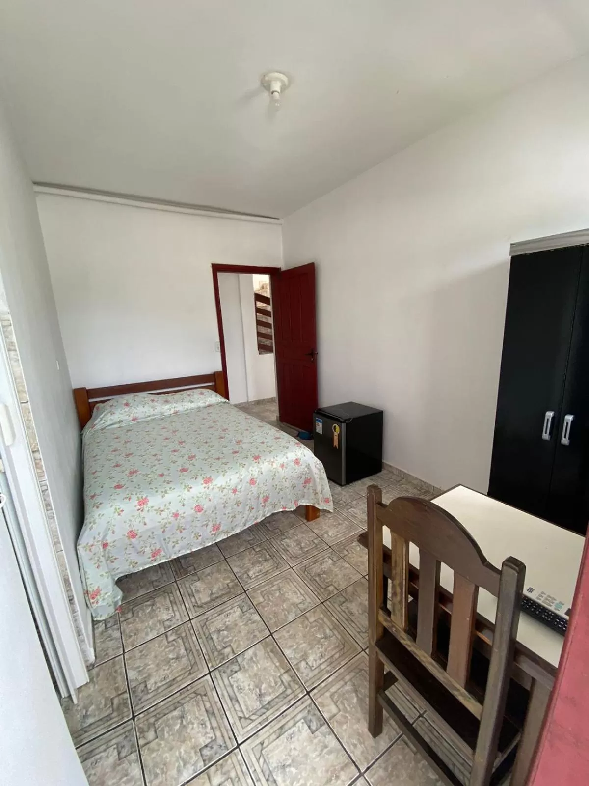 Bed in Pousada Canoas