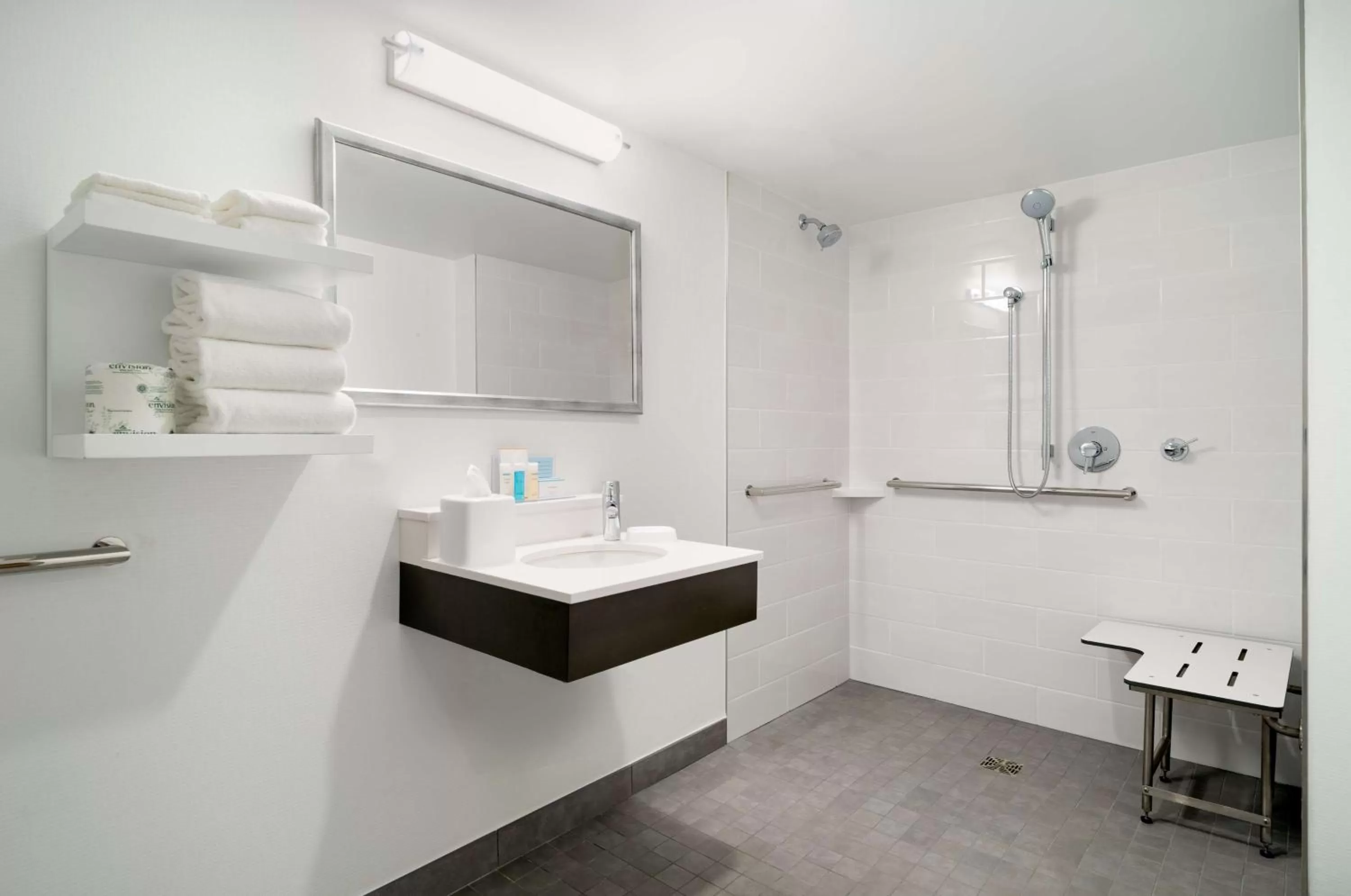 Shower in Hampton Inn Philadelphia Center City-Convention Center