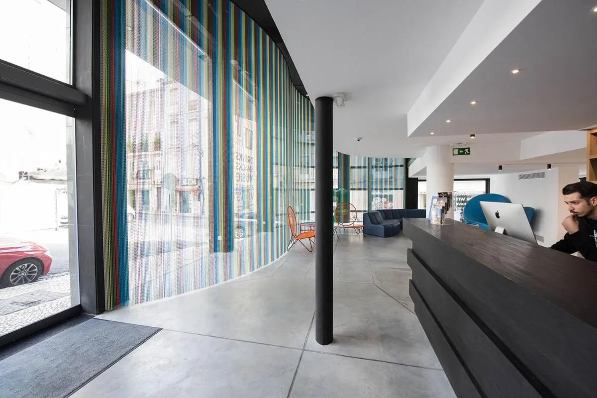 Lobby or reception in room00 Lisboa Hostel