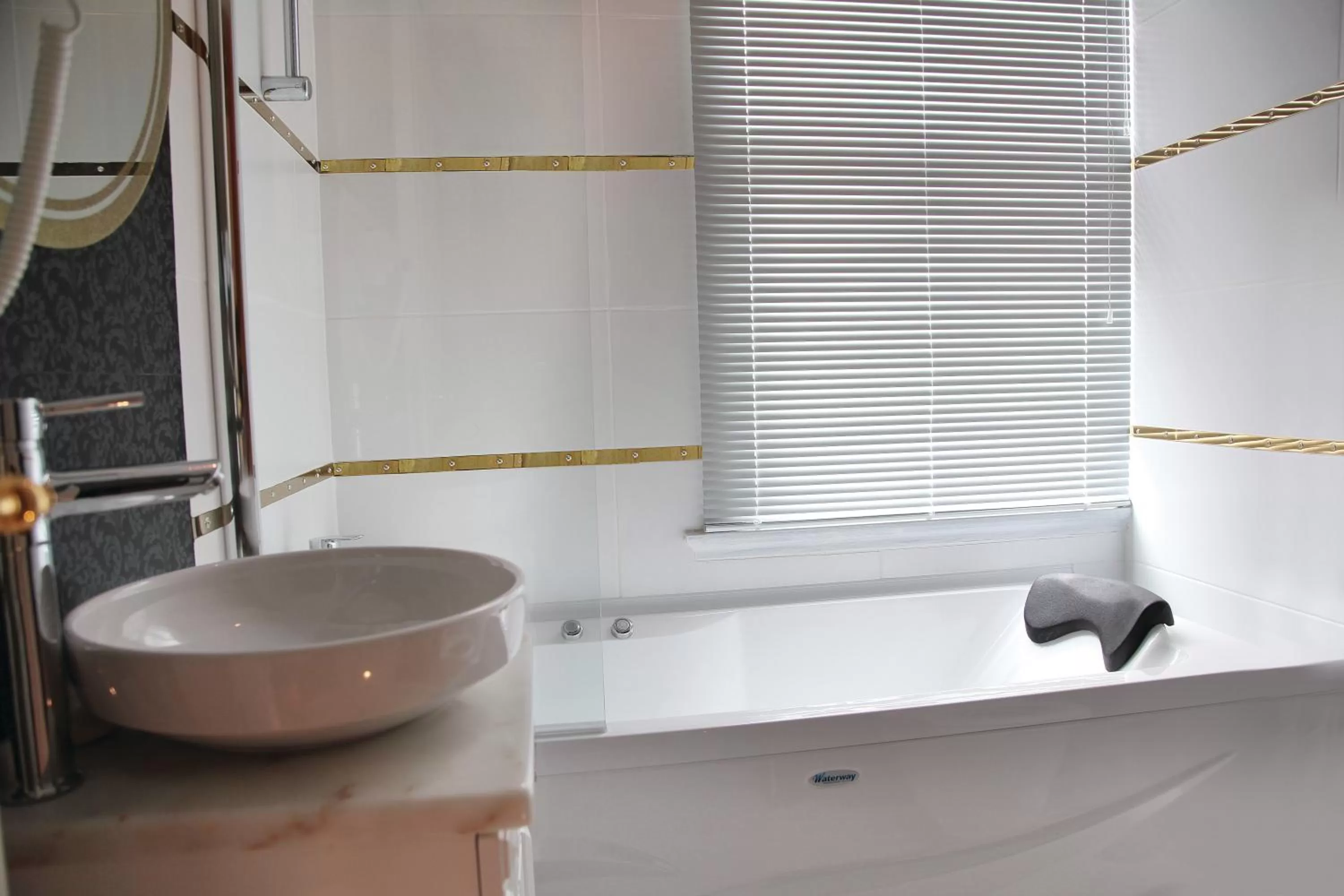 Decorative detail, Bathroom in Sultan Tughra Hotel