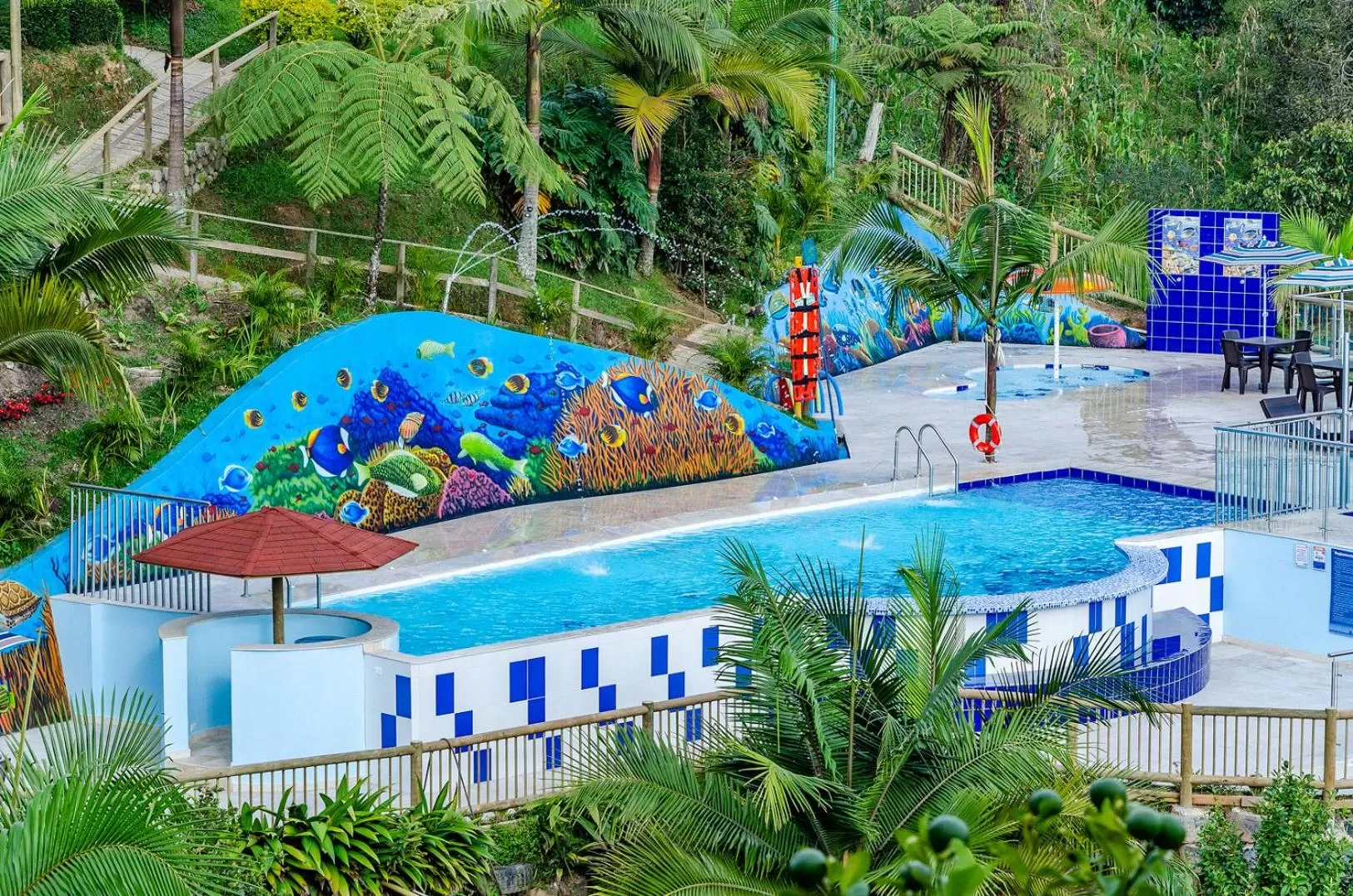 Pool view, Swimming Pool in Hotel Santa Maria de las Aguas Peñol