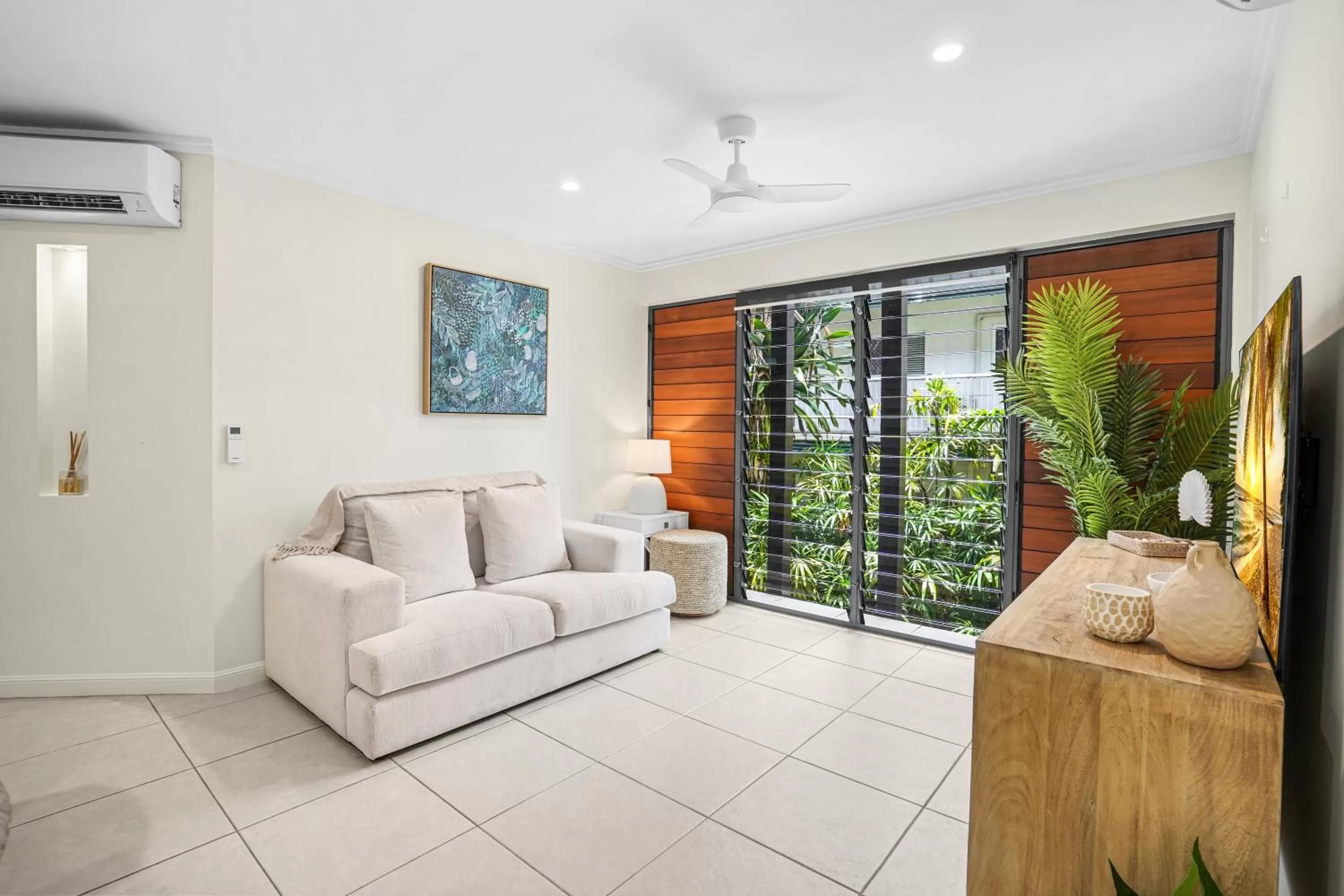 Seating area in Sea Point on Trinity Beach