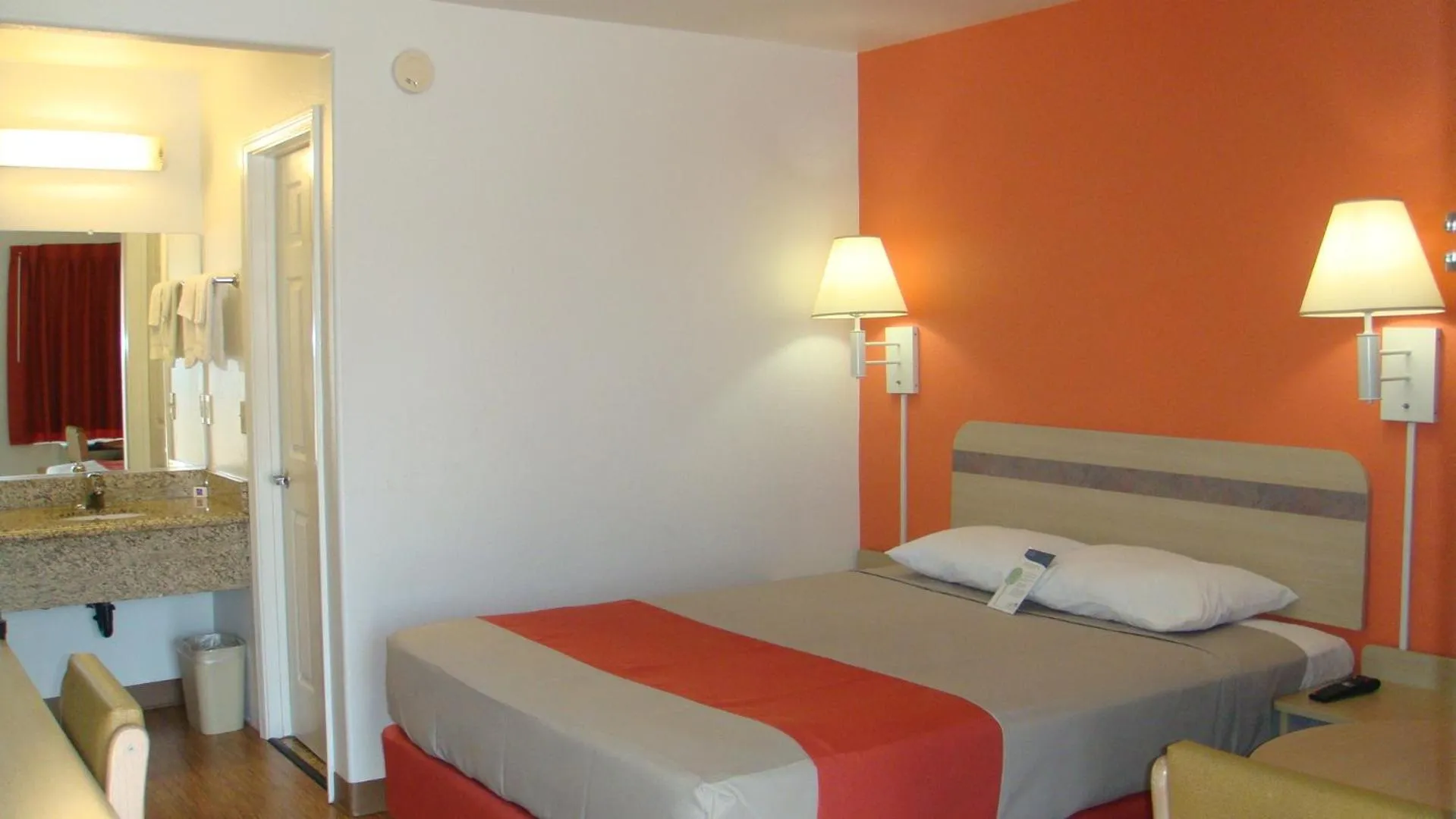 Bed in Motel 6-Marysville, CA