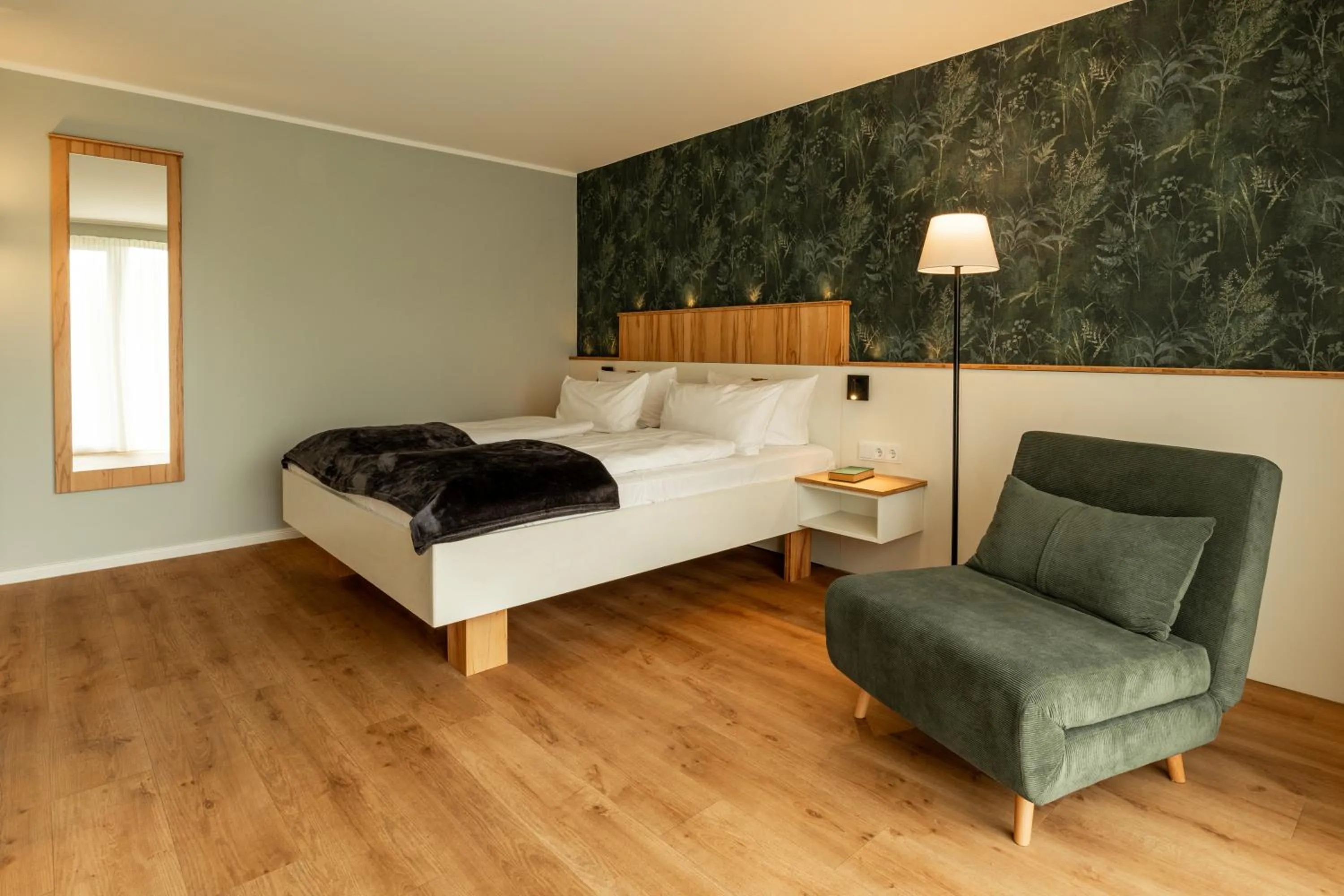 Bedroom, Bed in Hotel Ostseeland