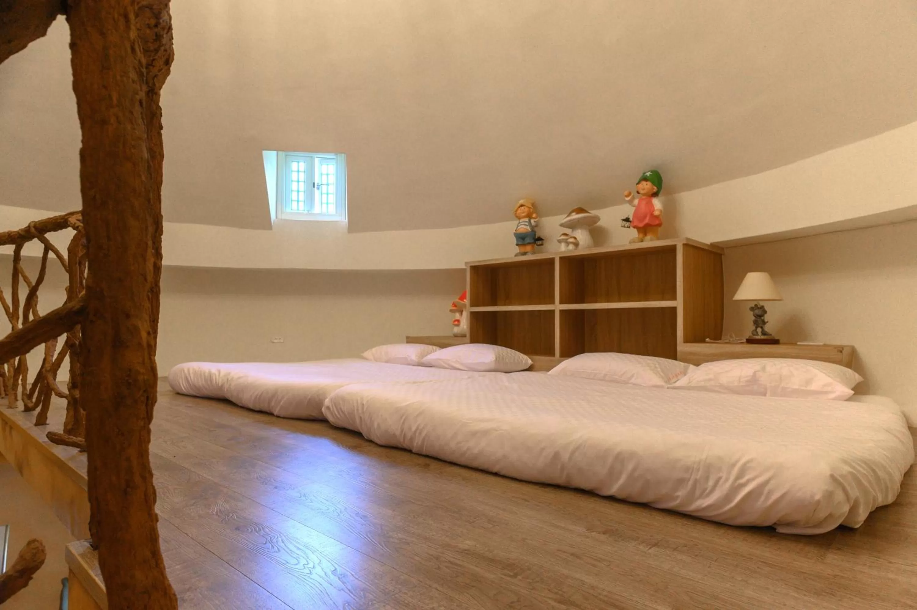 Bed in Mushroom Forest Guesthouse Camping Site