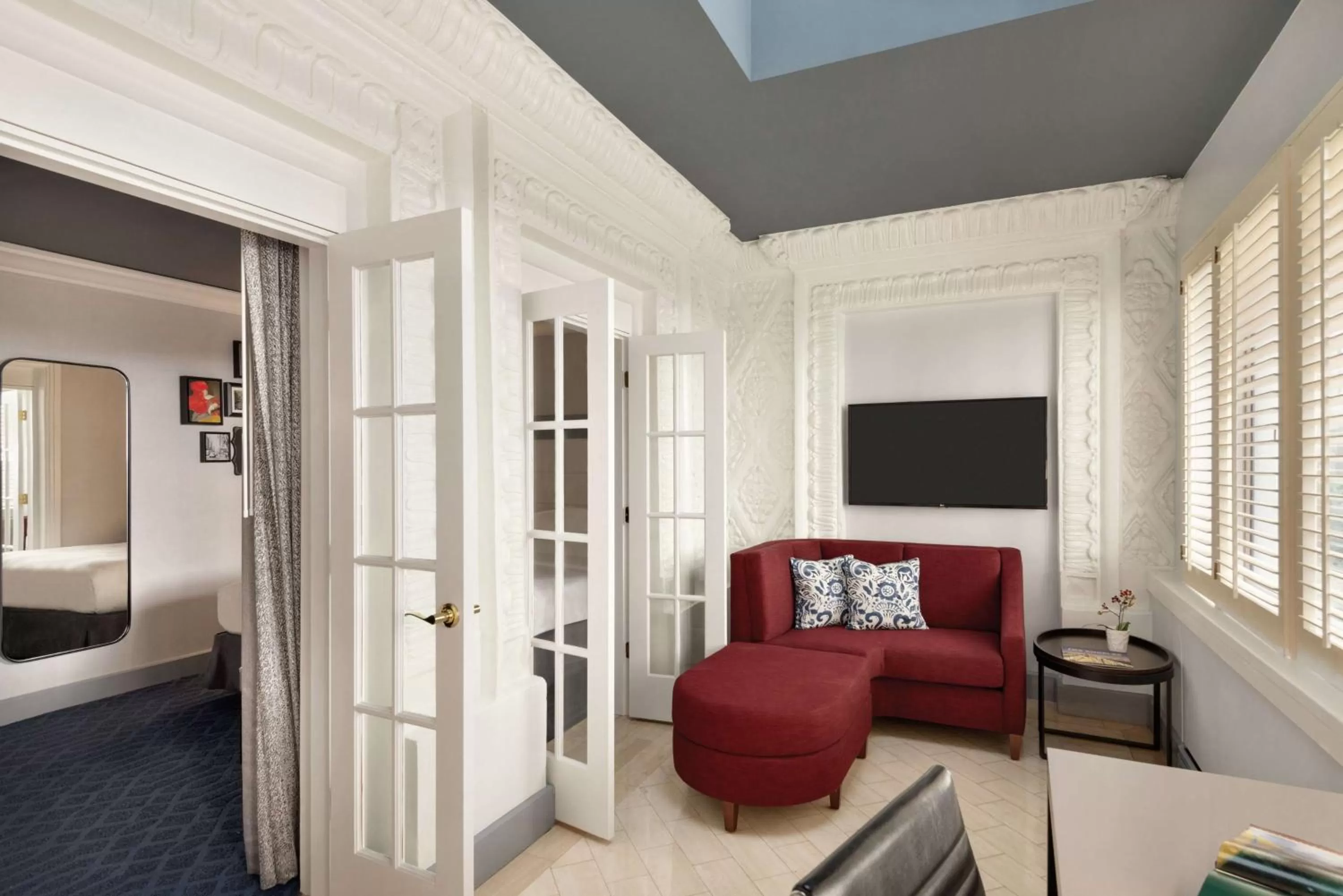 Bedroom, Bed in Hilton Checkers Los Angeles