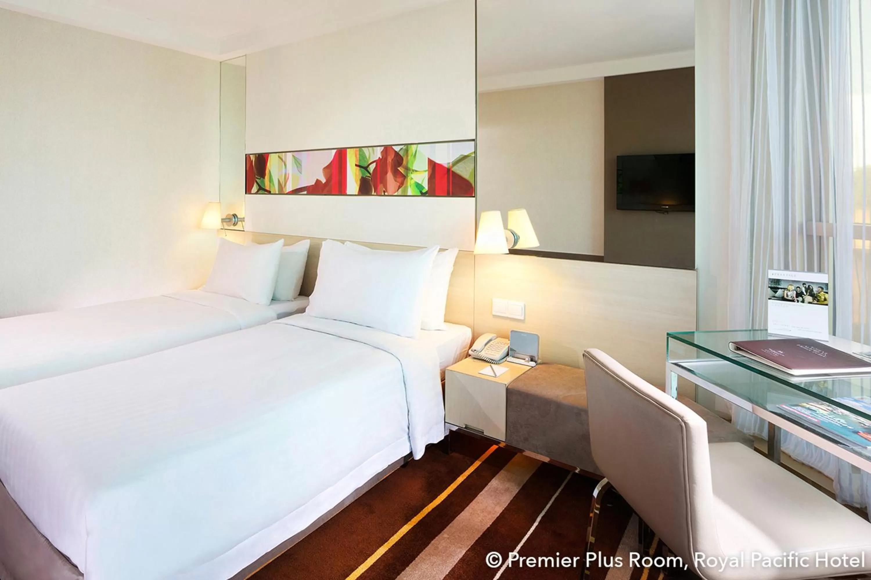 Photo of the whole room, Bed in The Royal Pacific Hotel & Towers