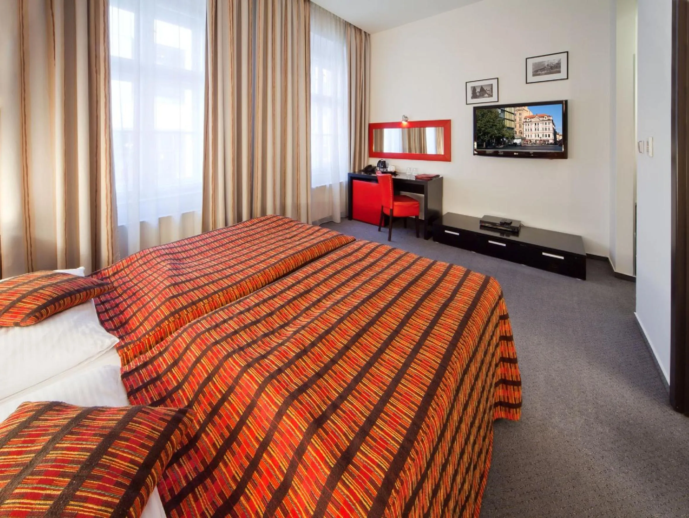 Decorative detail, Bed in Prague Inn