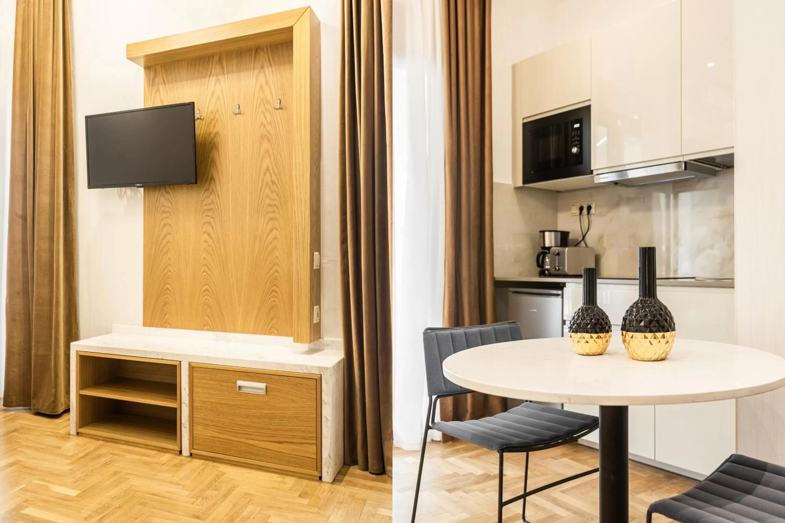 Dining area in Nicholas Point Apartments and Rooms