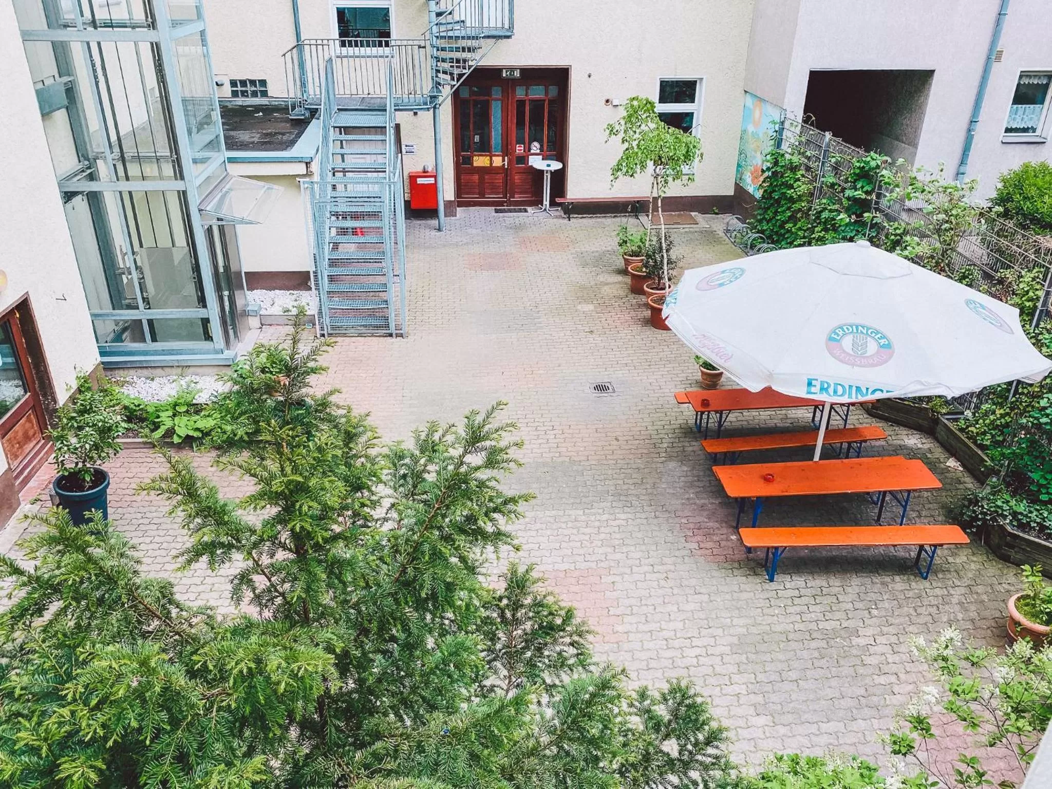 Patio in Happy Hotel Berlin