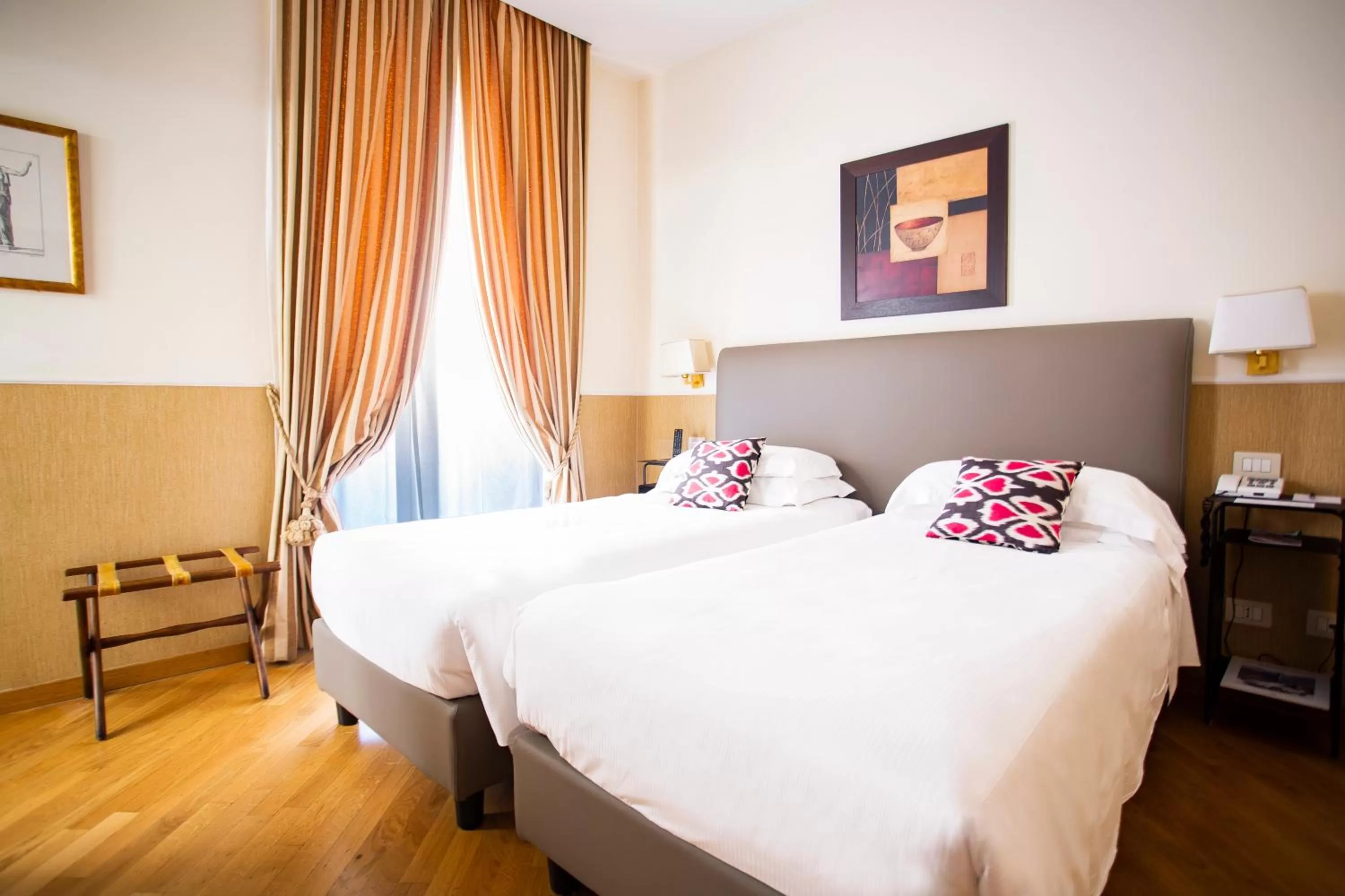 Bed in Hotel Adriano