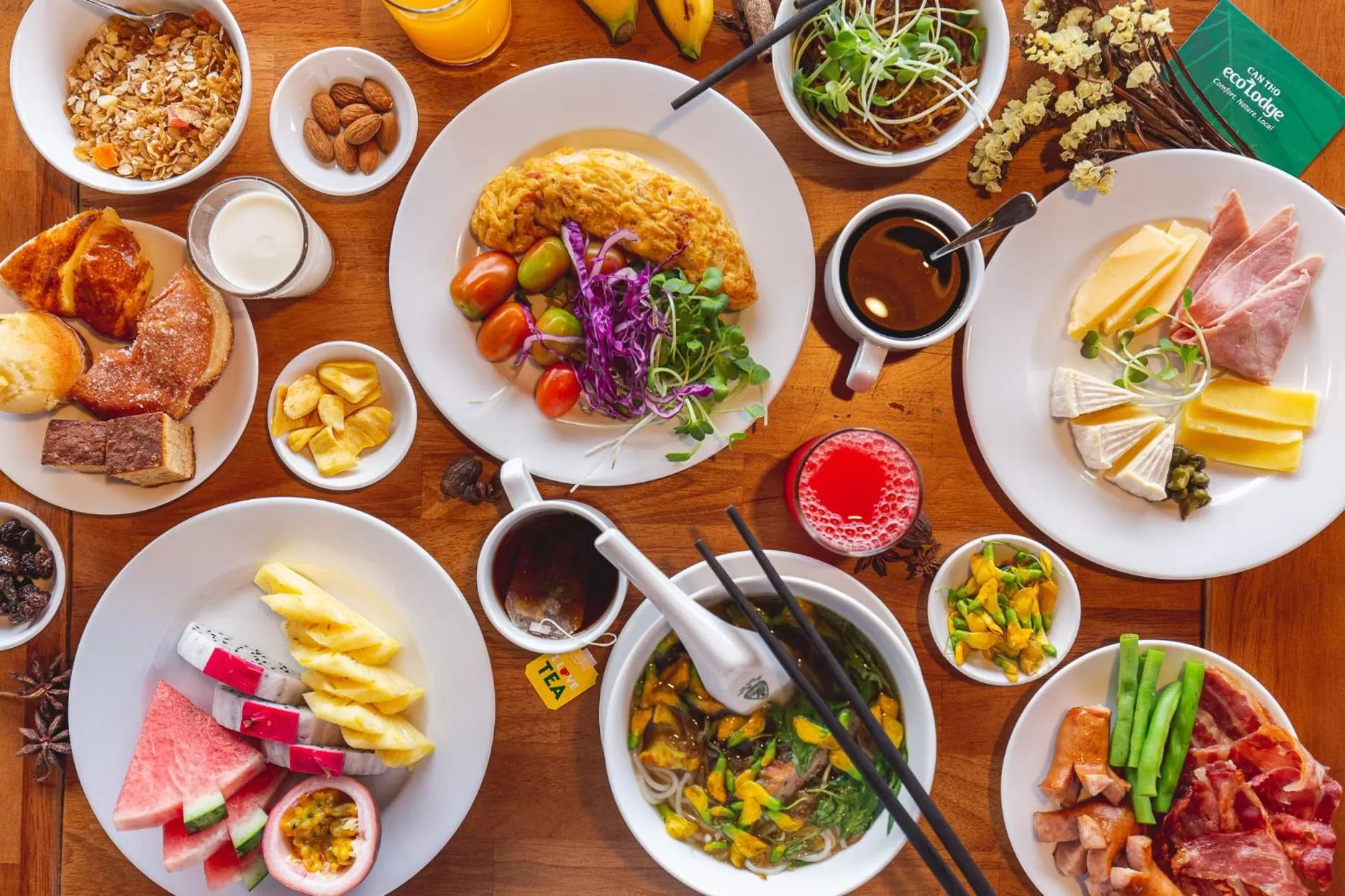 Food and drinks in Can Tho Ecolodge