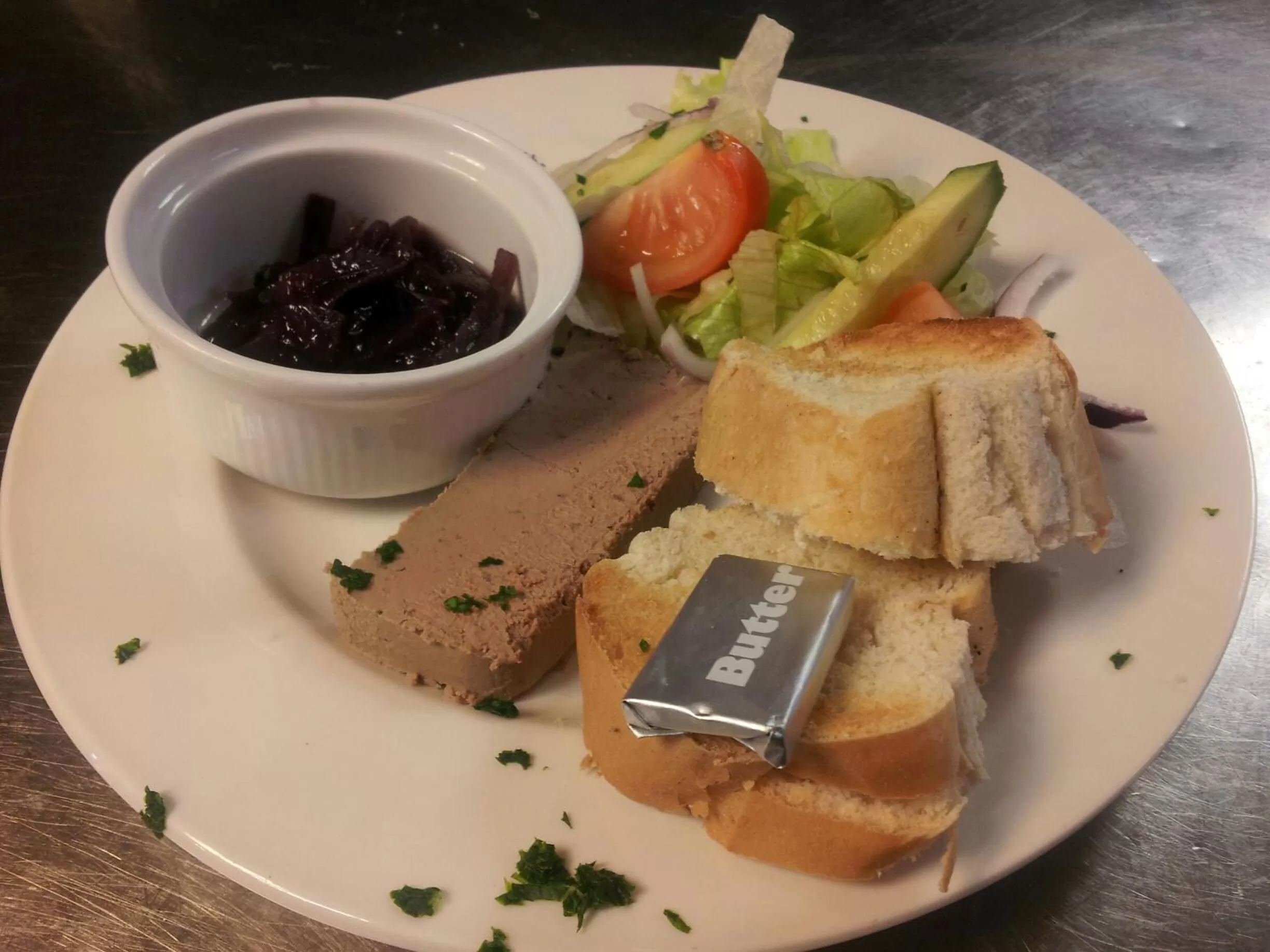 Food close-up in The Marine Hotel