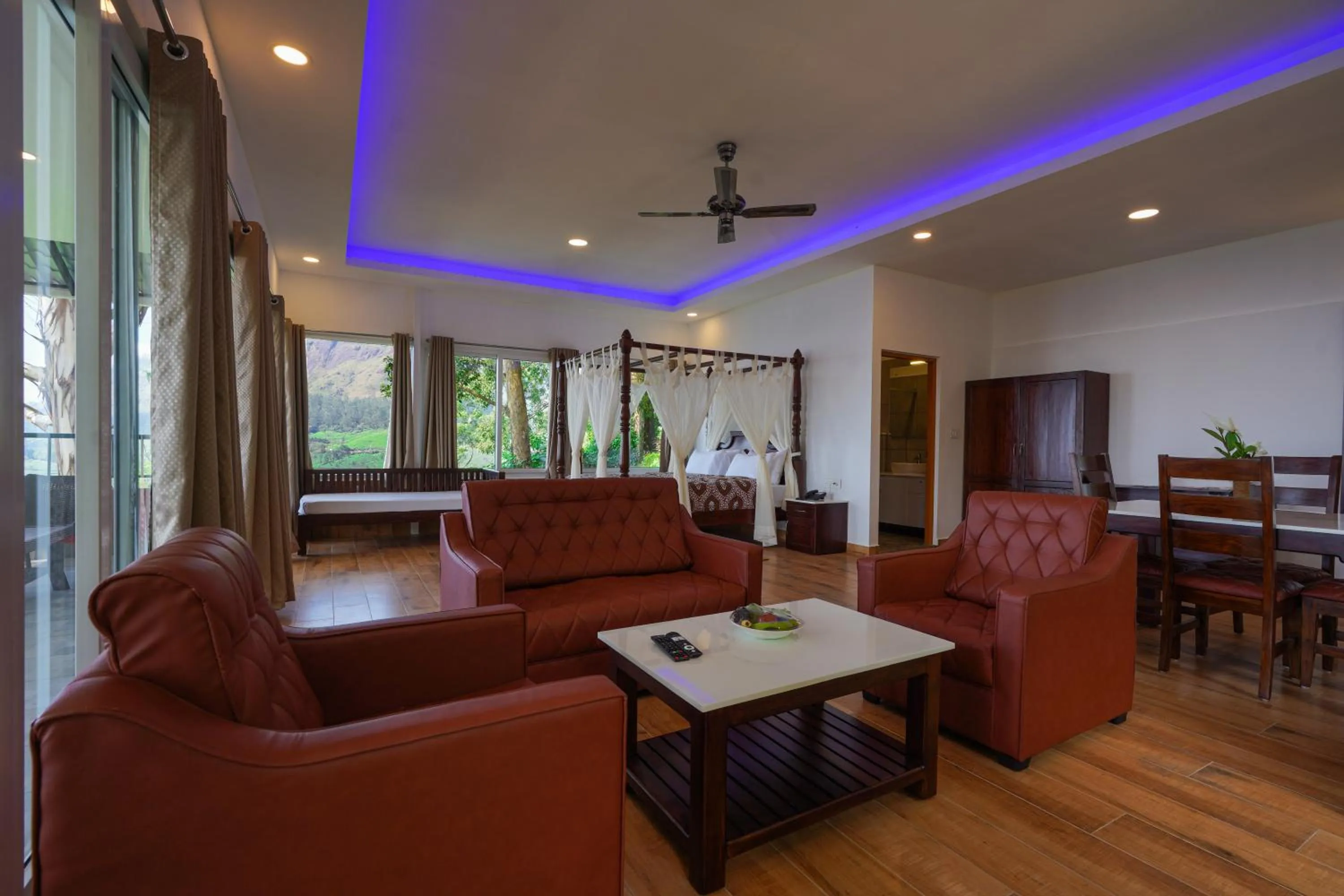 Living room in Tea Valley Resort, Munnar