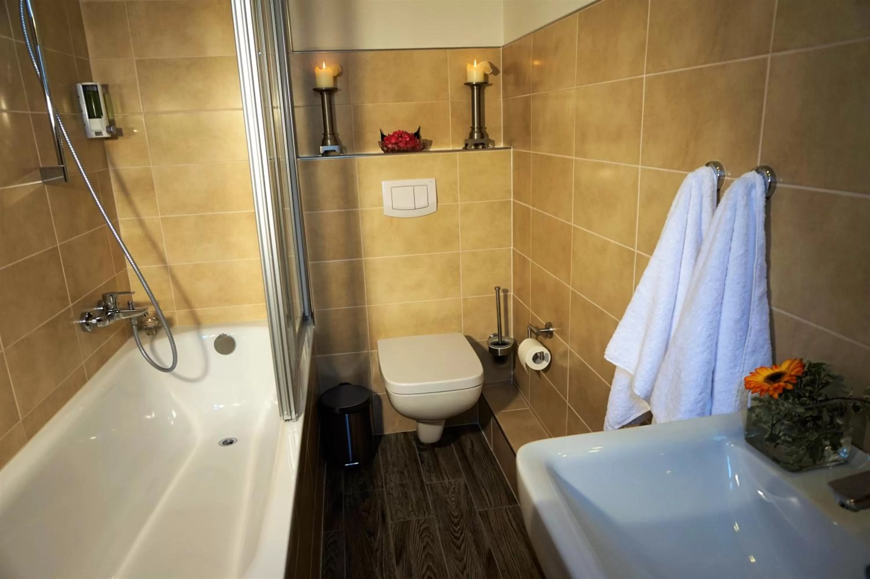 Toilet in Hotel Holsteinische Schweiz am Dieksee