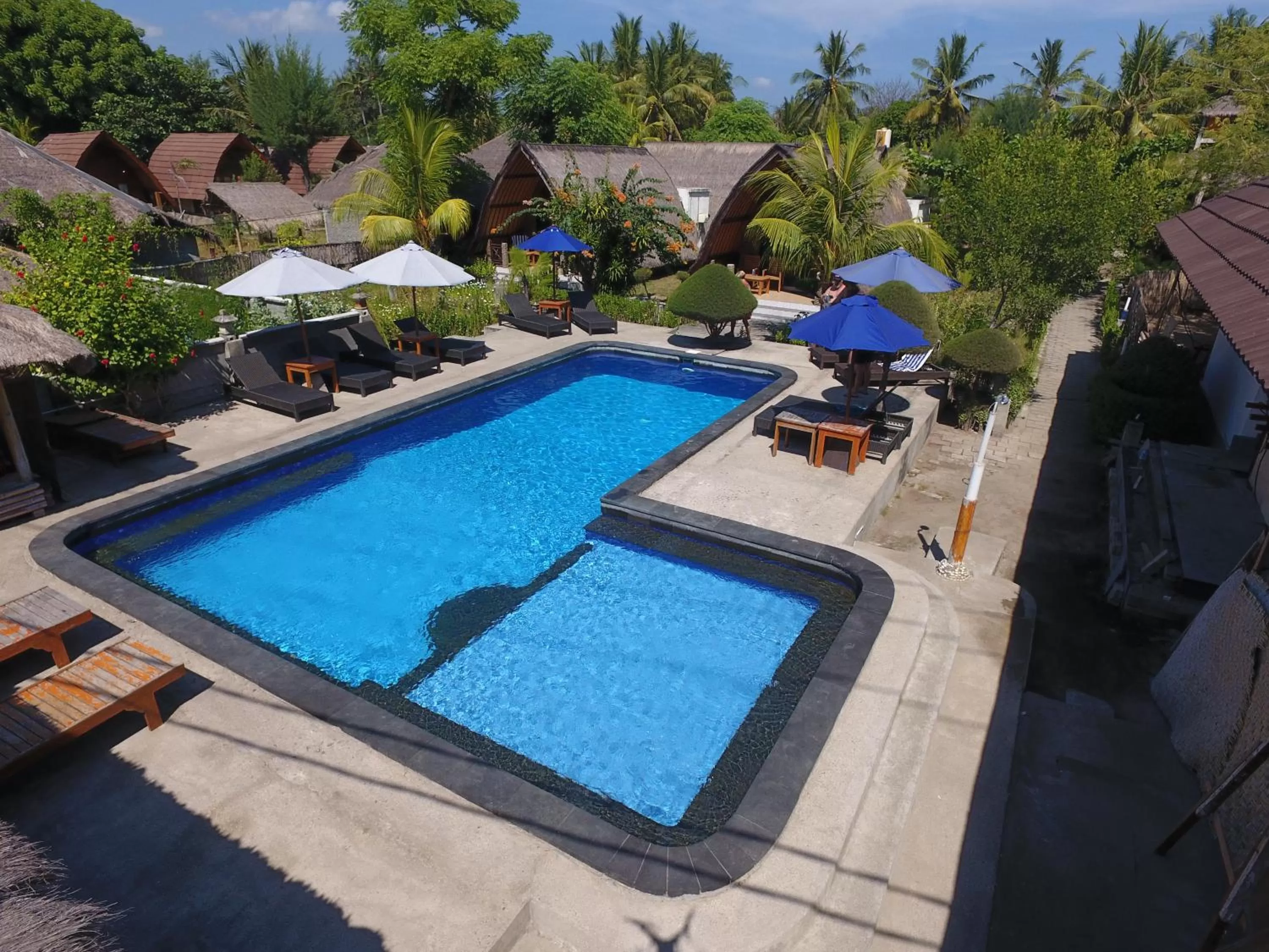 Pool View in Sandy Beach Bungalows