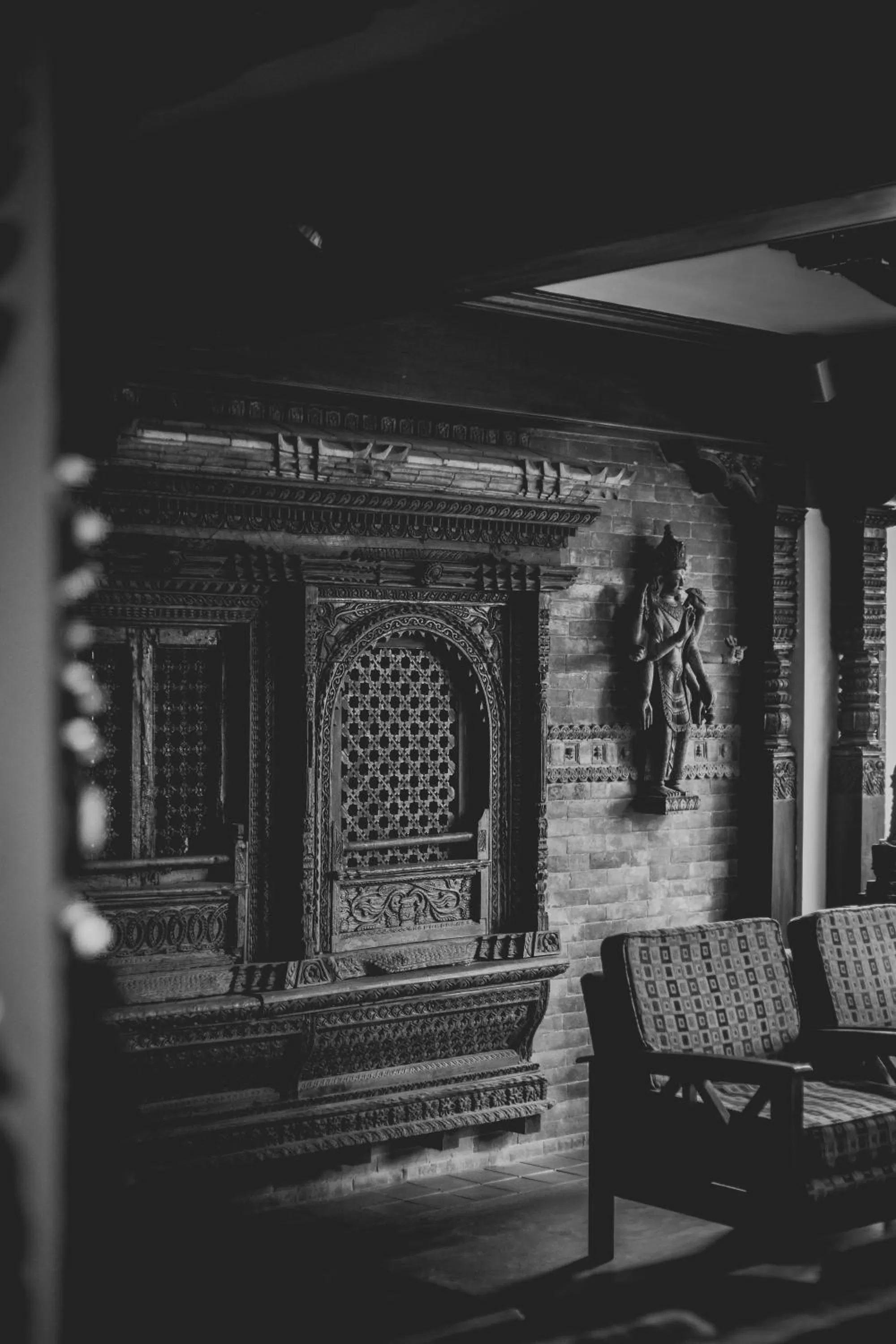 Decorative detail in Hotel Manaslu