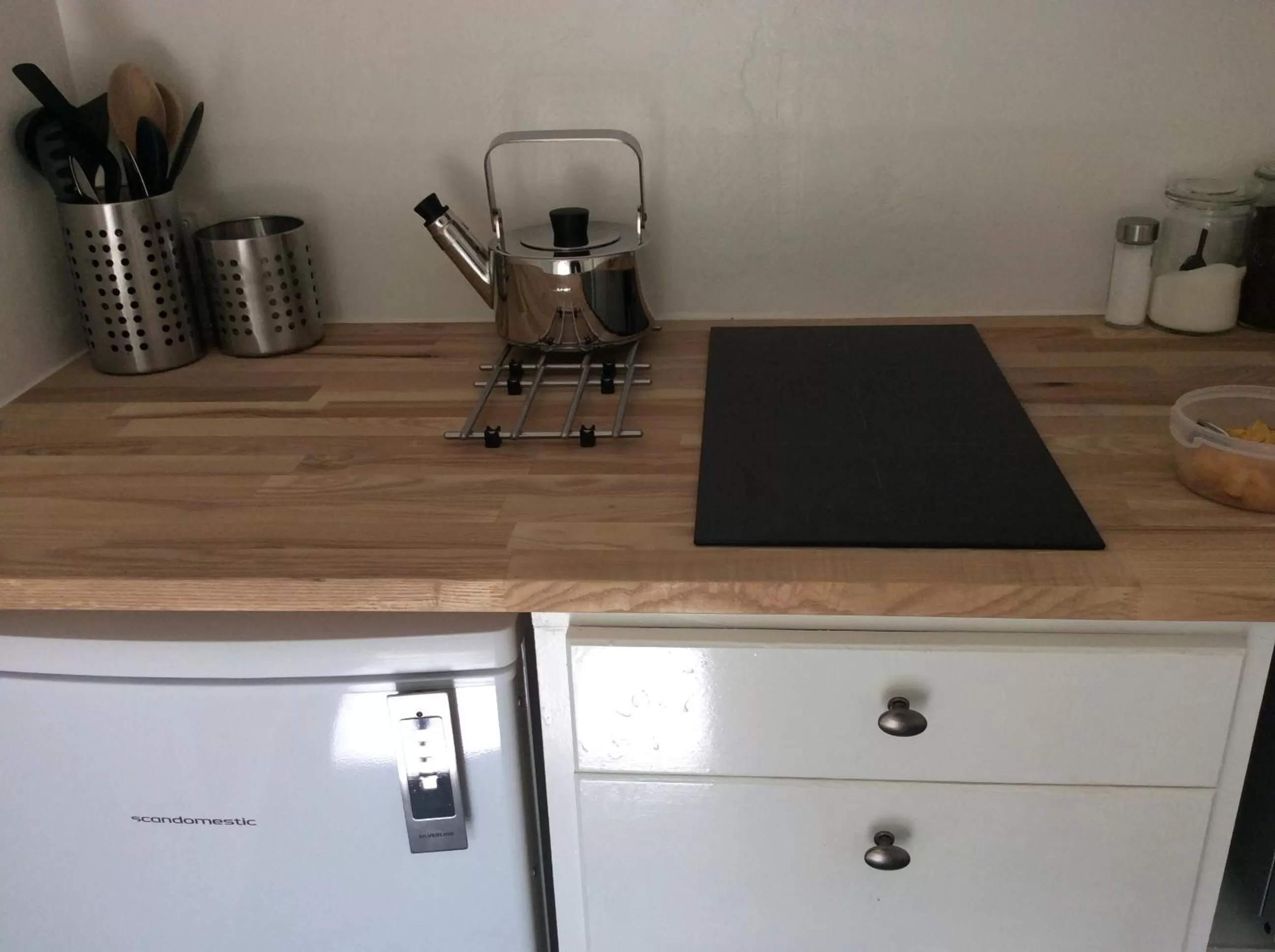 Kitchen or kitchenette in Marielyst B&B - Apartments