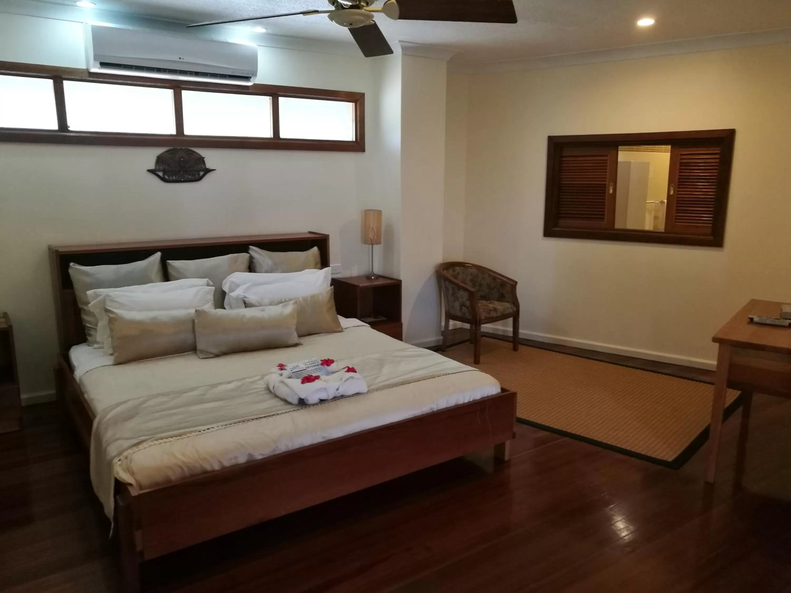 Bed in Rapopo Plantation Resort