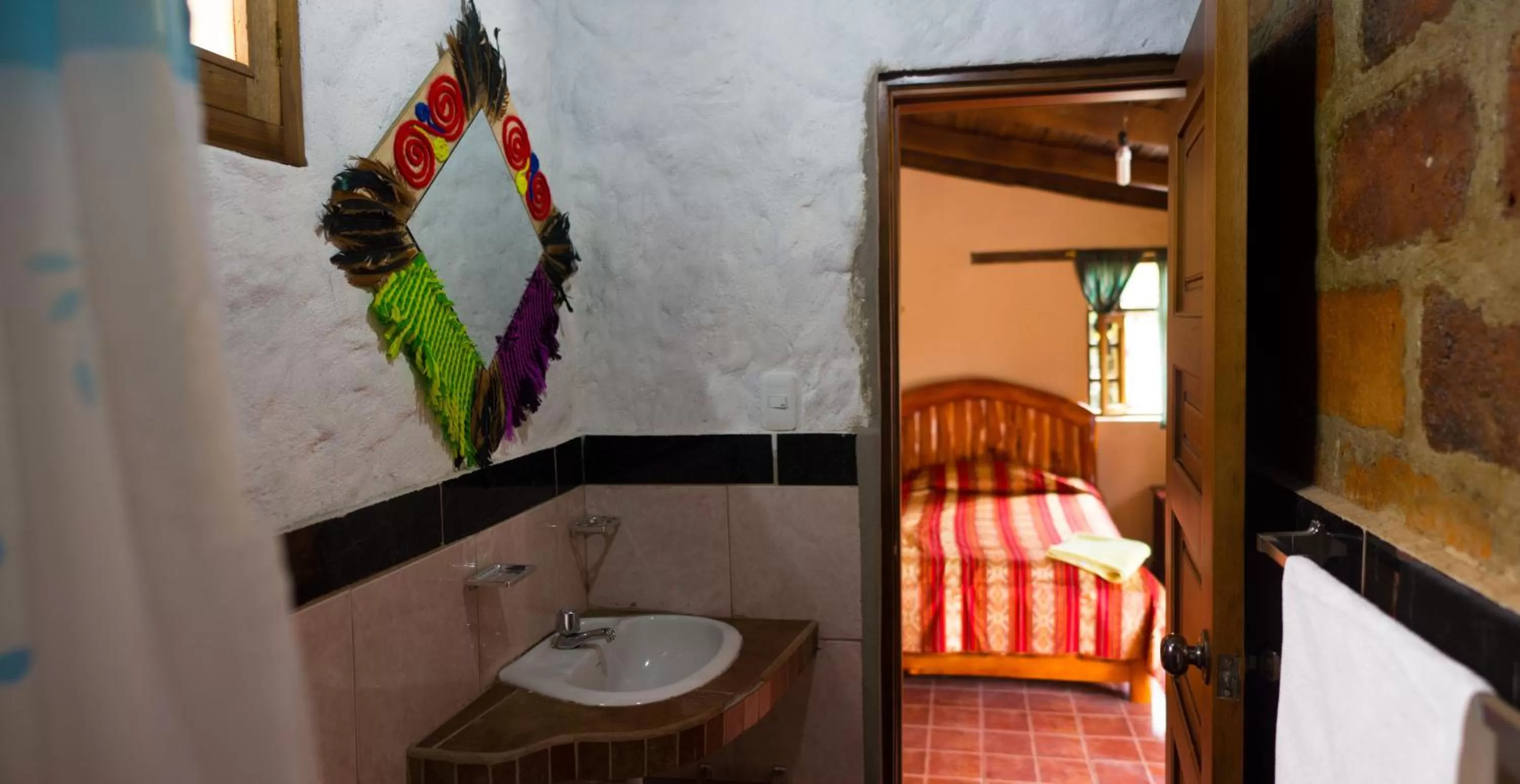 Bed, Bathroom in Kallpa Wasi