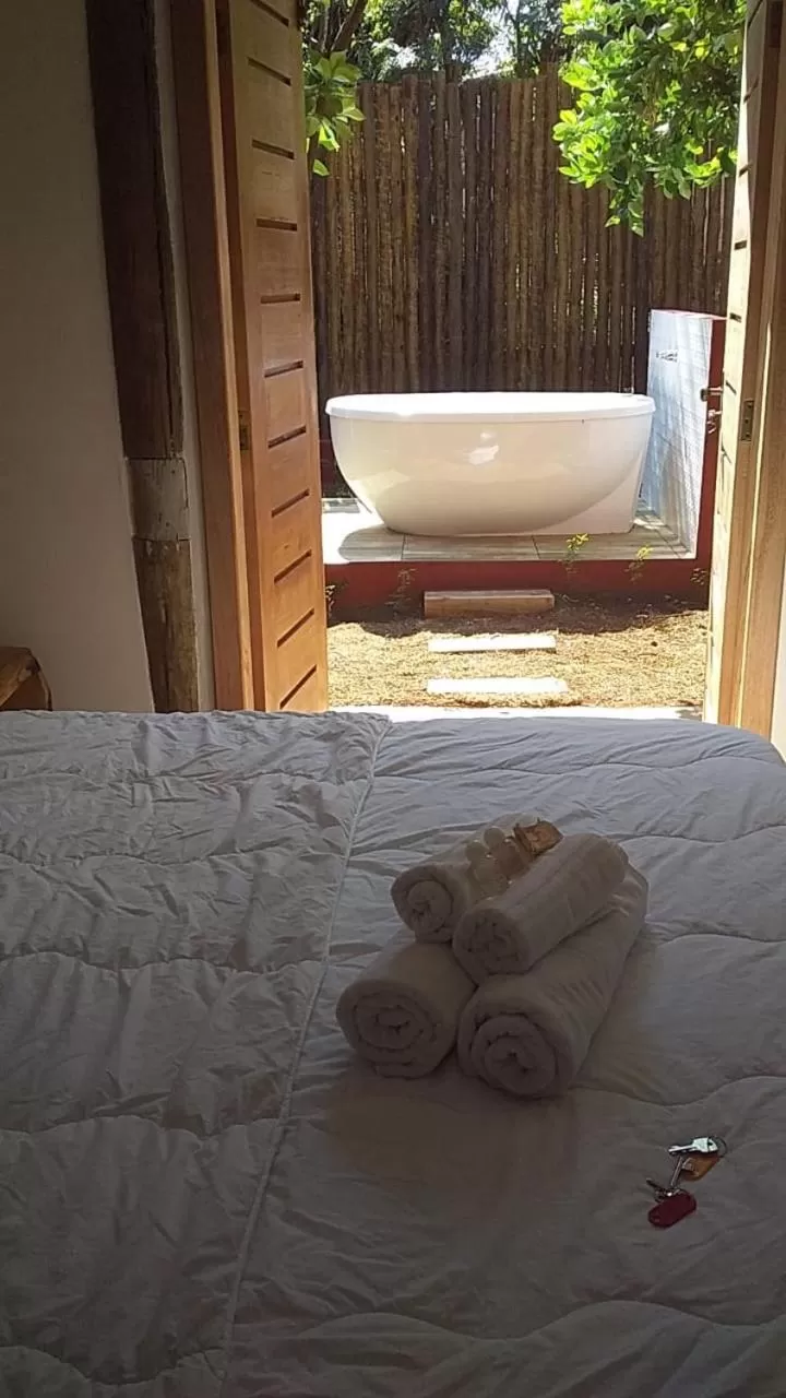 Bed in A Mi Manera Bistro, Pousada e Cervejaria Artesanal!