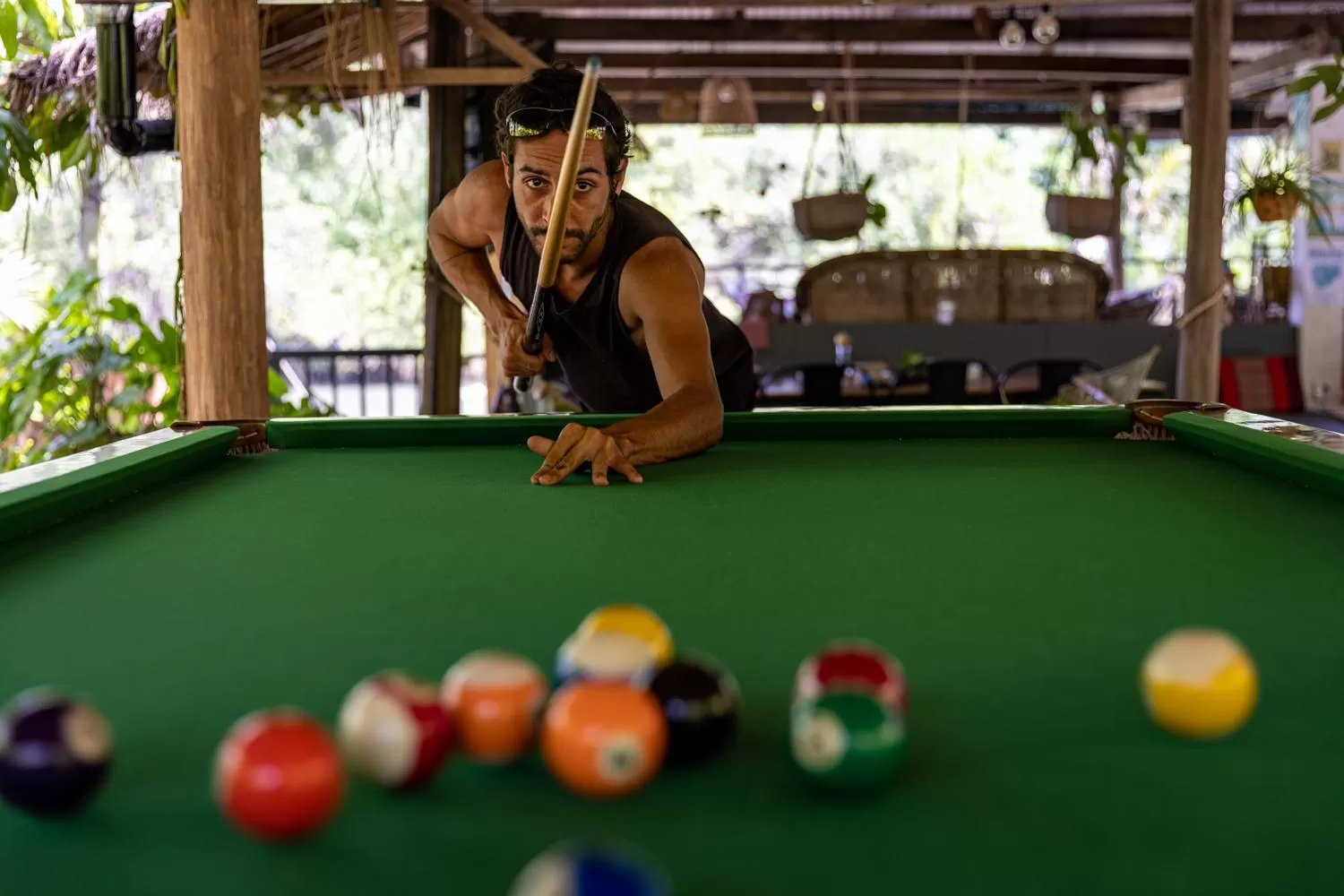 Billiards in Kampot Cabana