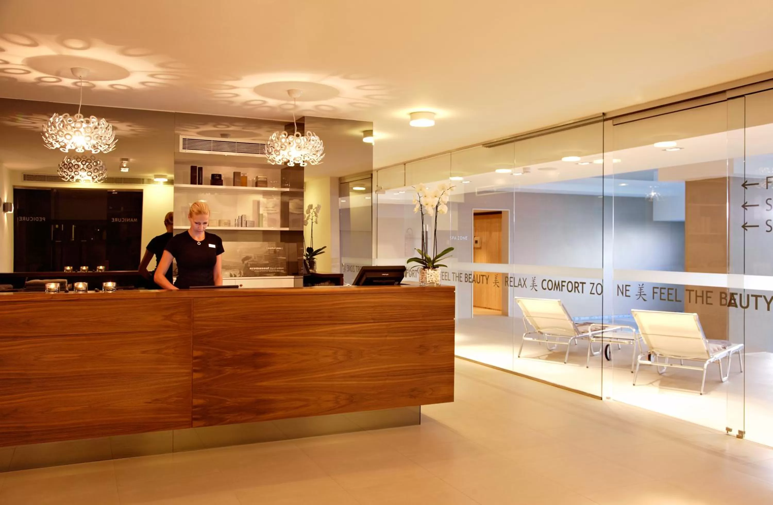 Staff, Lobby/Reception in Hotel Atrium