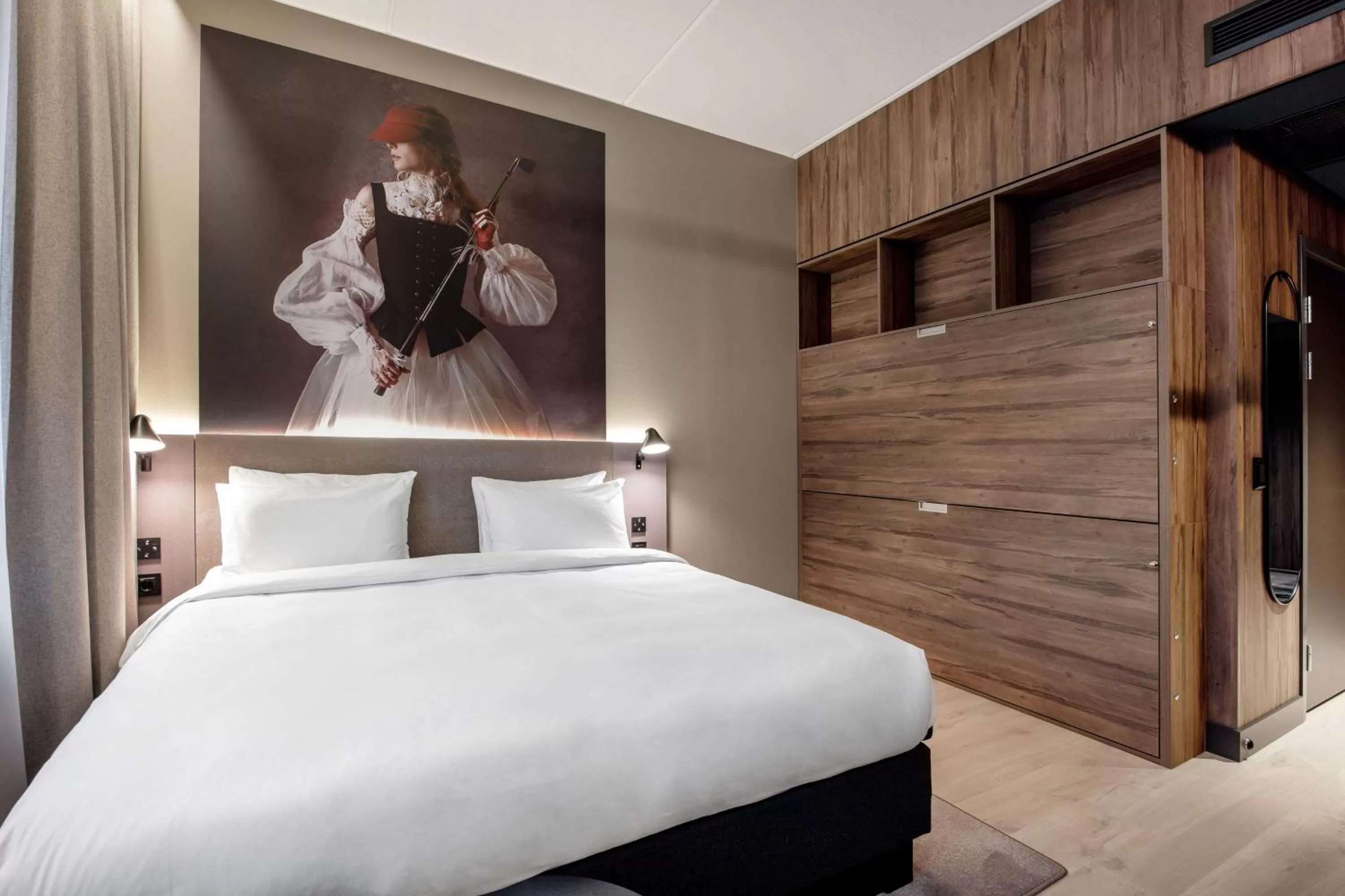 Bedroom, Bed in Radisson RED Oslo Økern