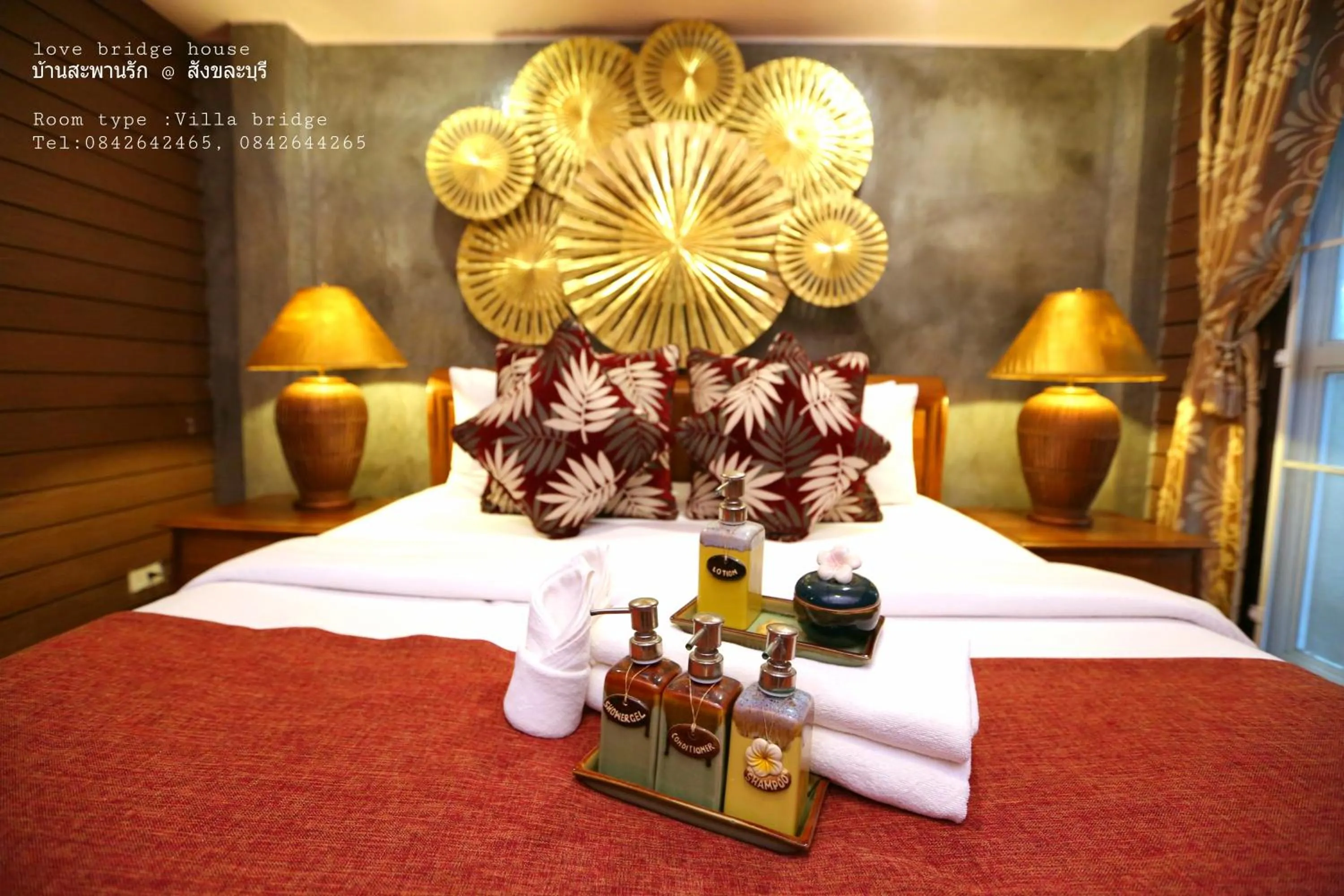 Bed in Love Bridge House บ้านสะพานรัก