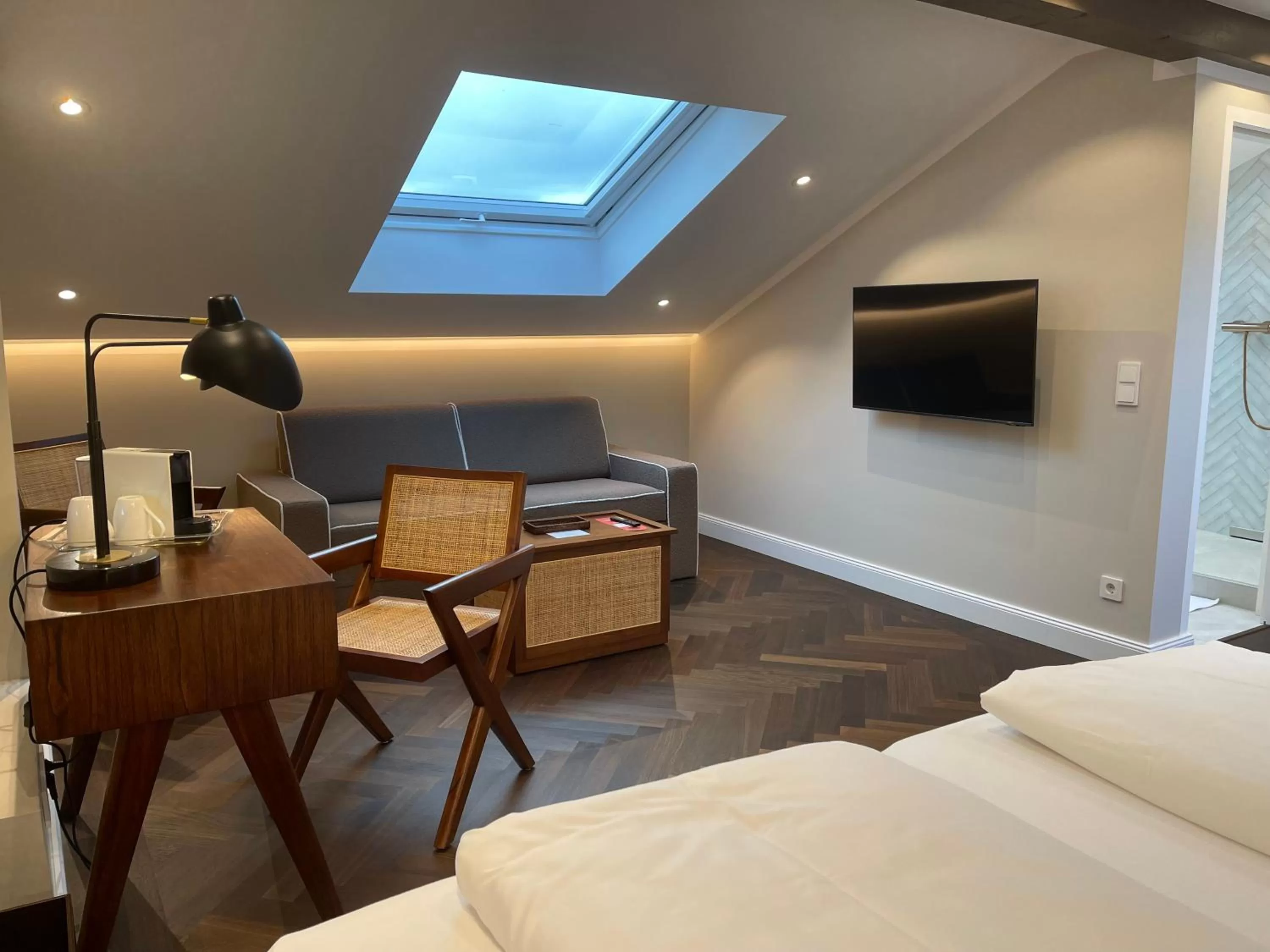 Living room, Bed in Bio Design Boutique Landhaus St Georg