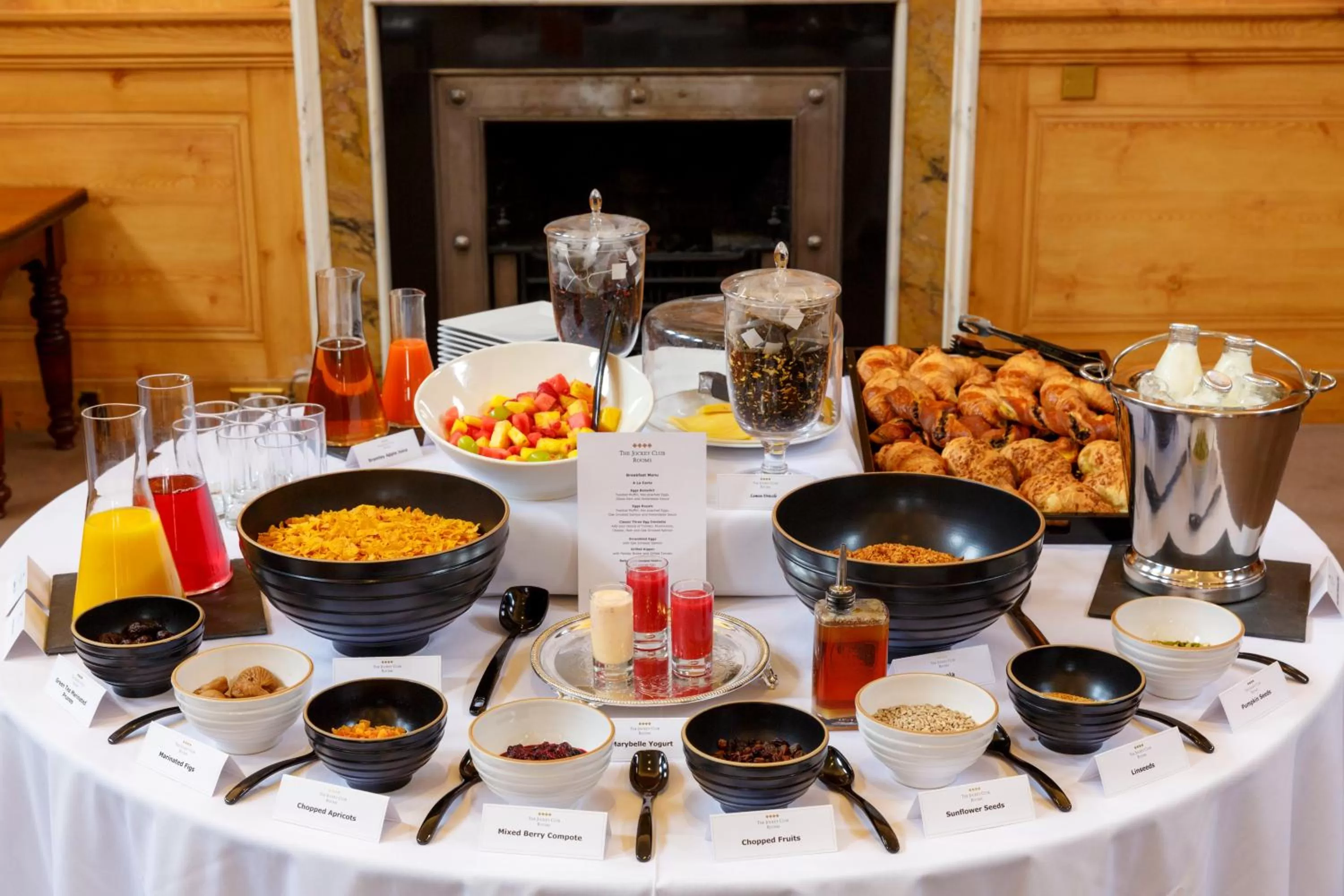 Continental breakfast in The Jockey Club Rooms