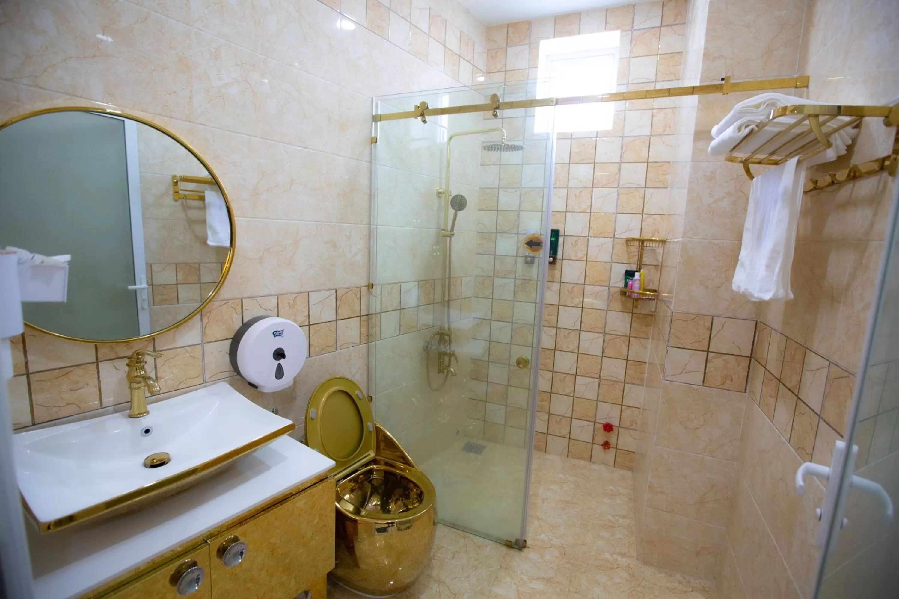 Shower, Bathroom in KING VILLA QUẢNG NGÃI