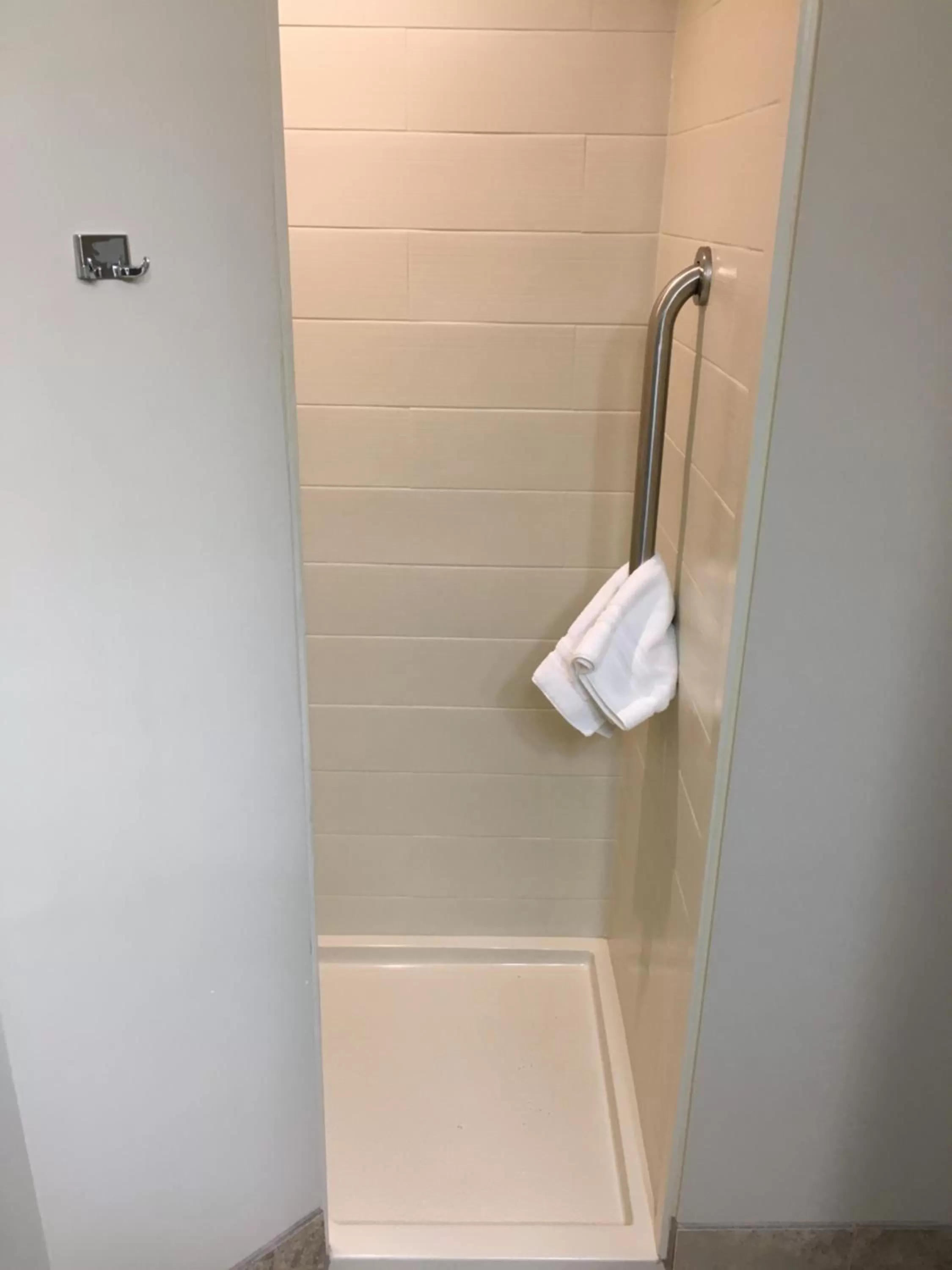 Shower in AmericInn by Wyndham Fairfield