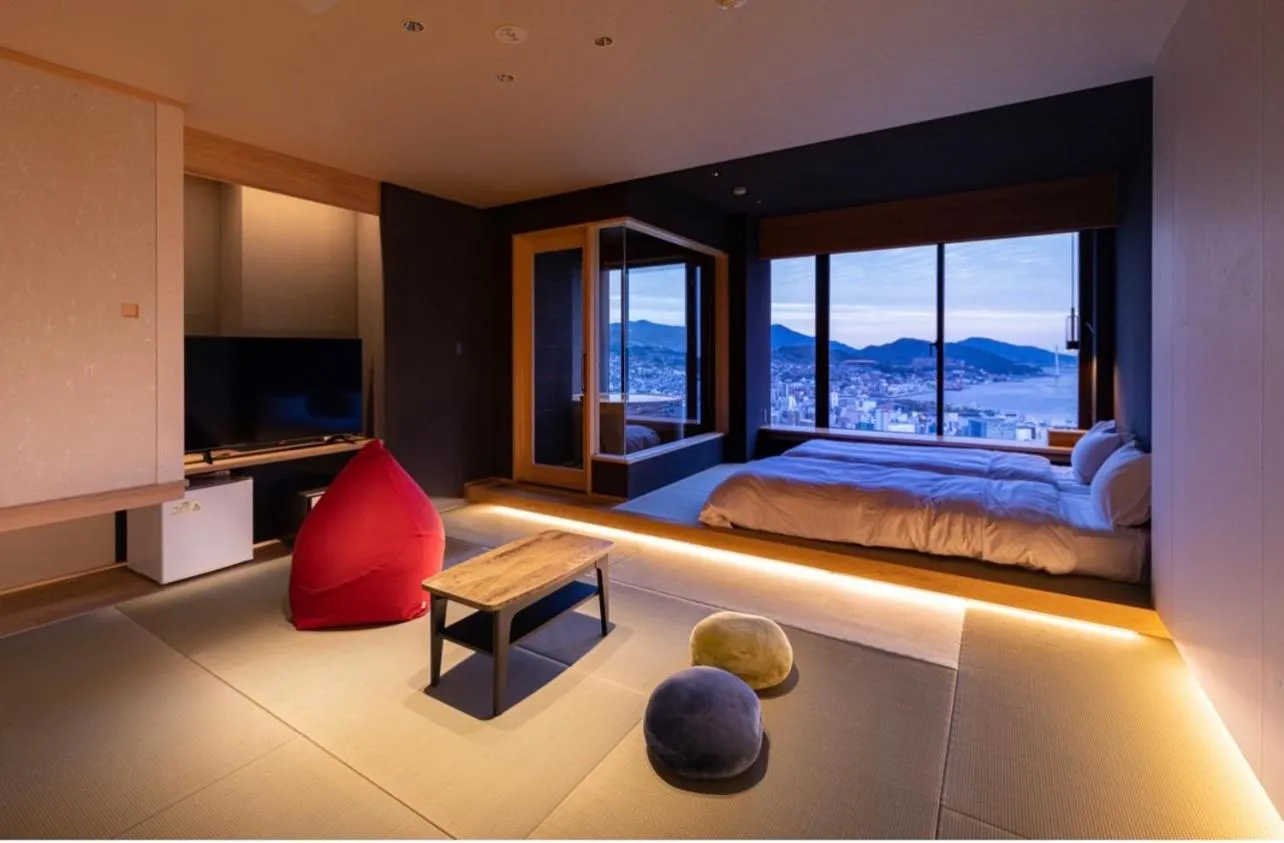 Bed in Hotel Nagasaki