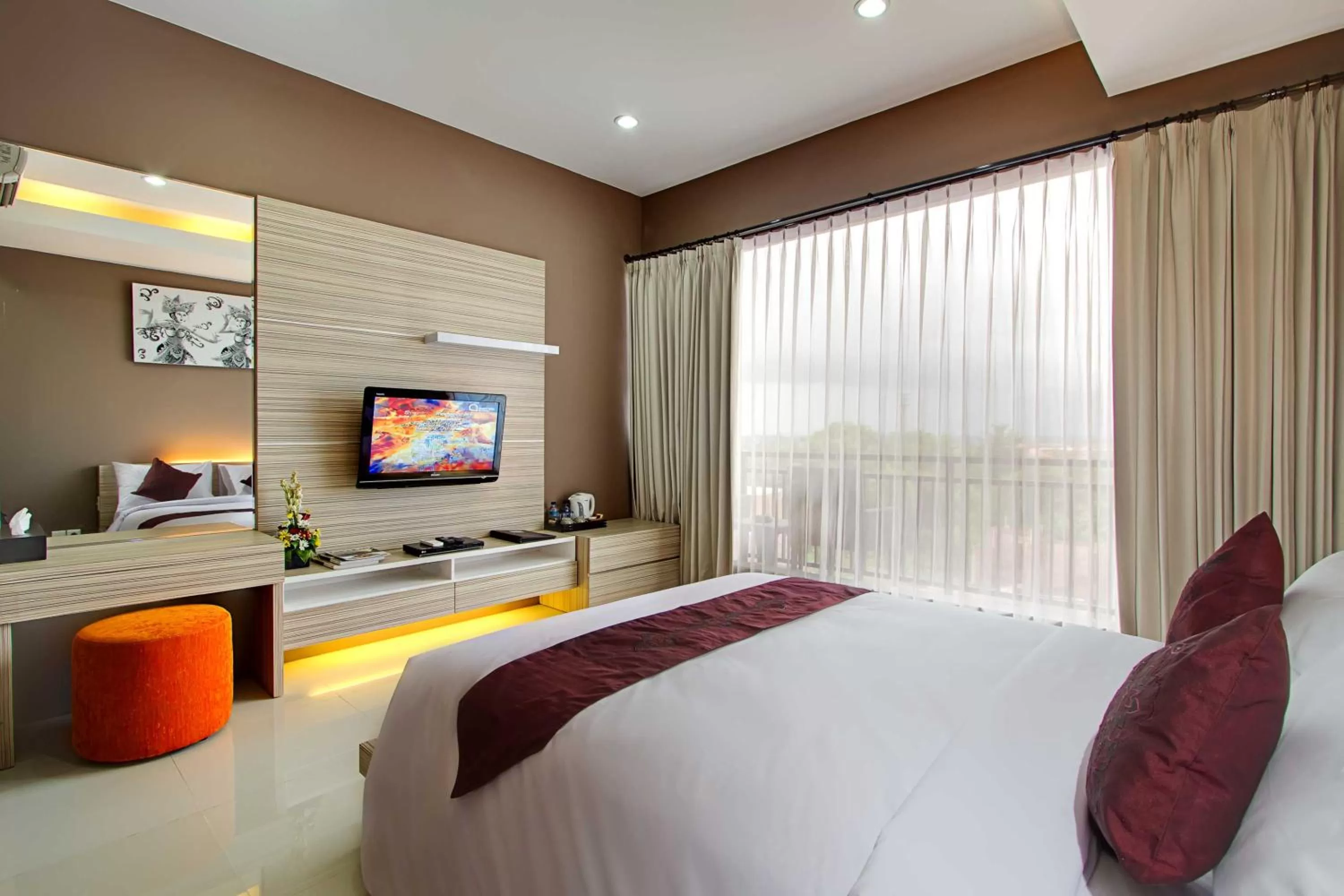 Bedroom, Bed in ABISHA Resort Jimbaran