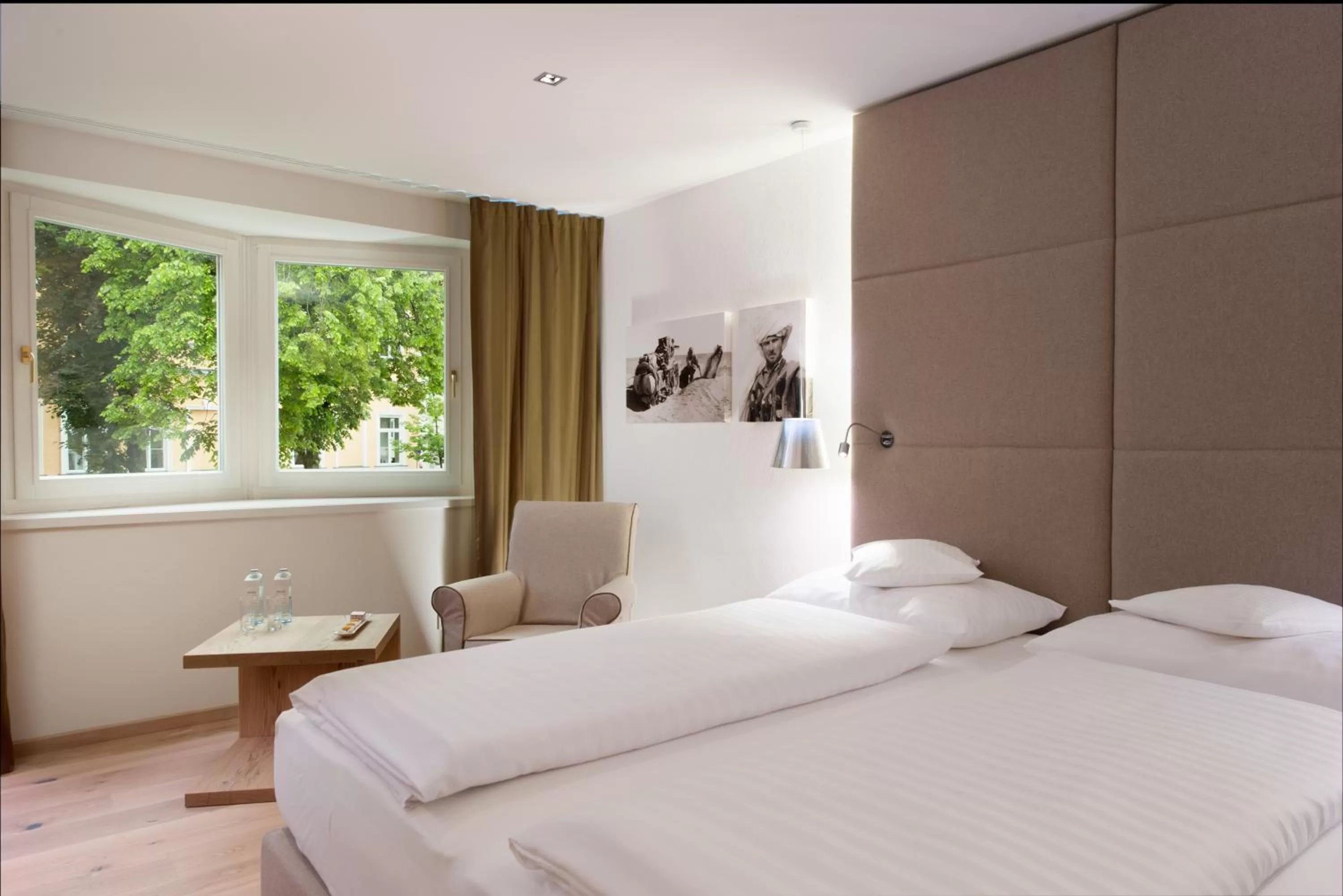 View (from property/room), Bed in Das Reisch