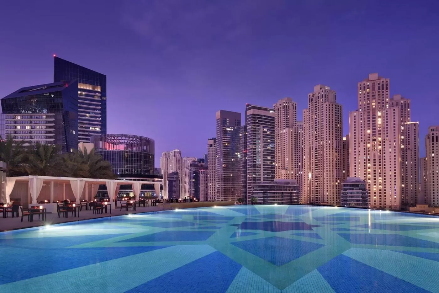 Swimming pool in Emaar Residences Dubai Marina by Qstay - formerly Address Dubai Marina