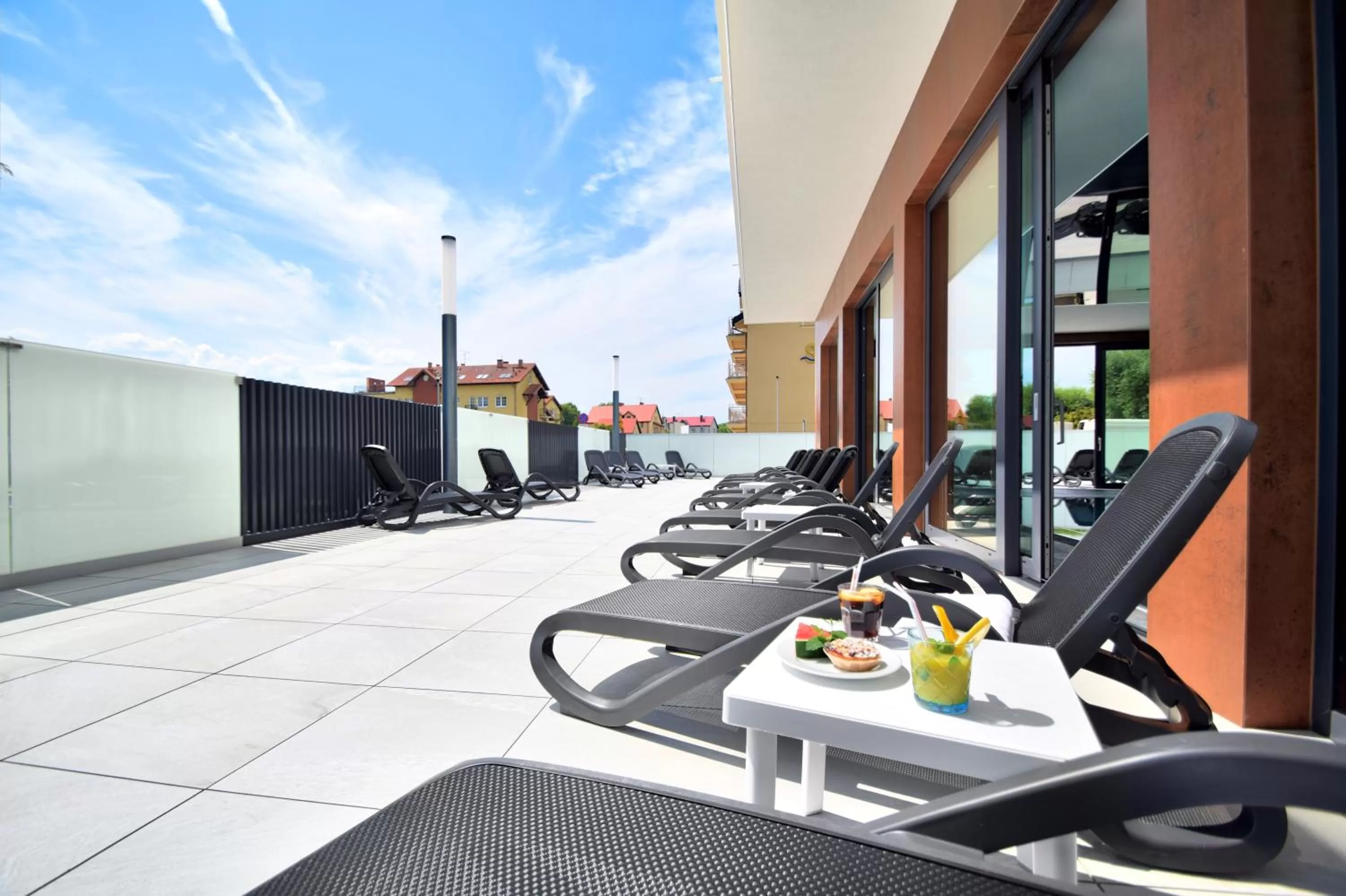 Balcony/Terrace, Restaurant/Places to Eat in Savana Resort Mielno