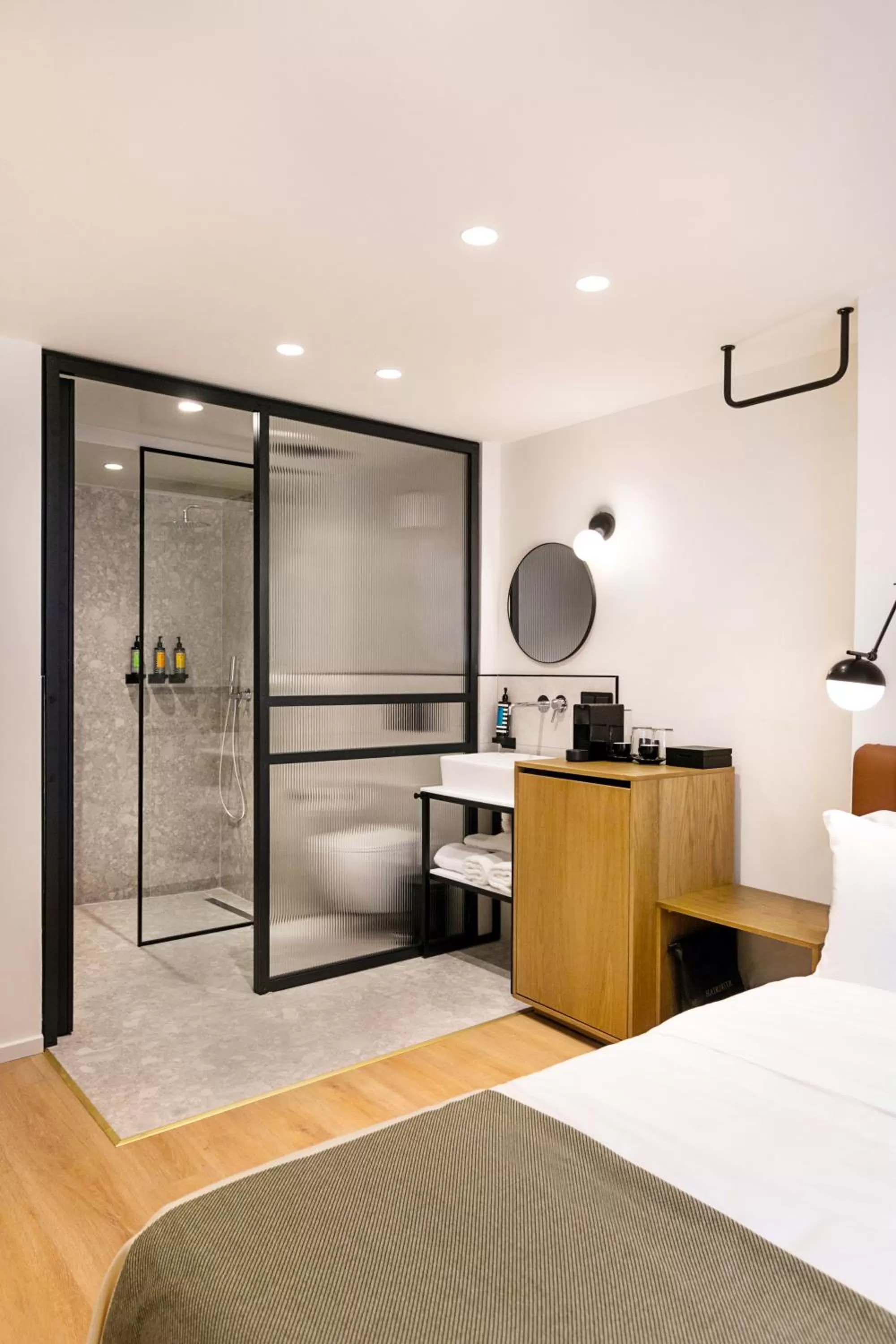 Bathroom, Bed in Noa Hotel